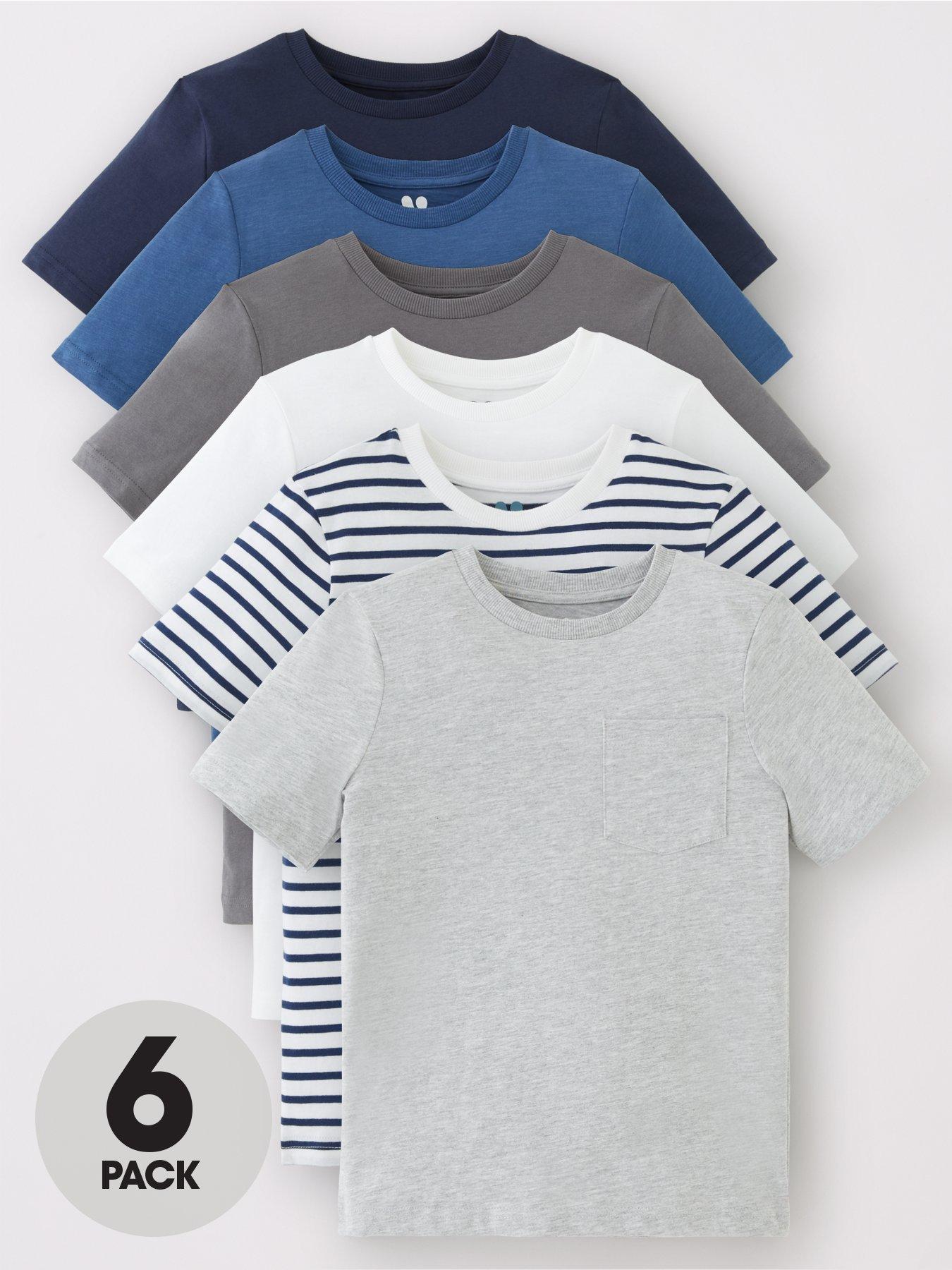 V By Very Boys 6 Pack Short Sleeve Pocket T-Shirts review