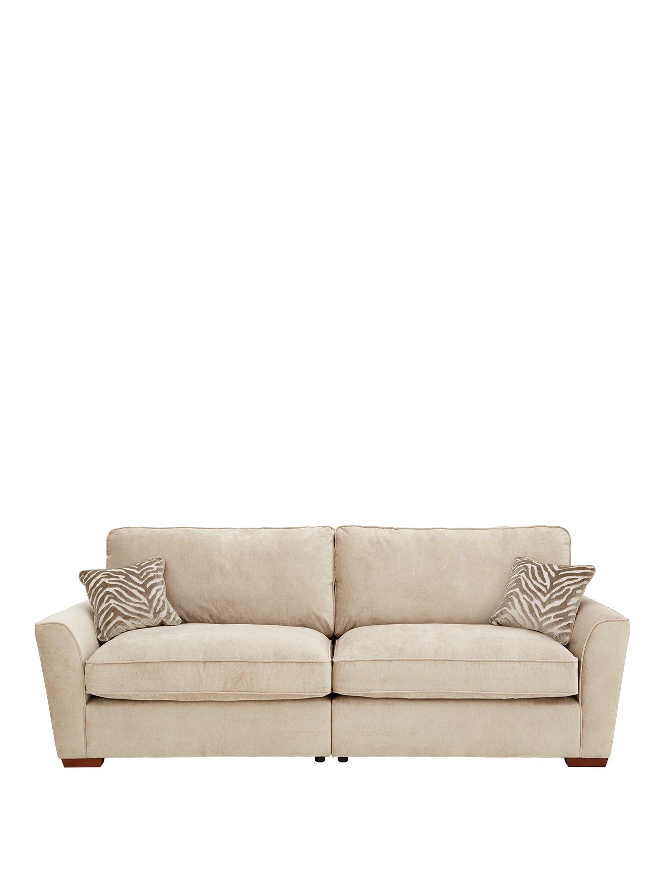 Product photograph of Very Home Kingston 4 Seater Fabric Sofa from very.co.uk