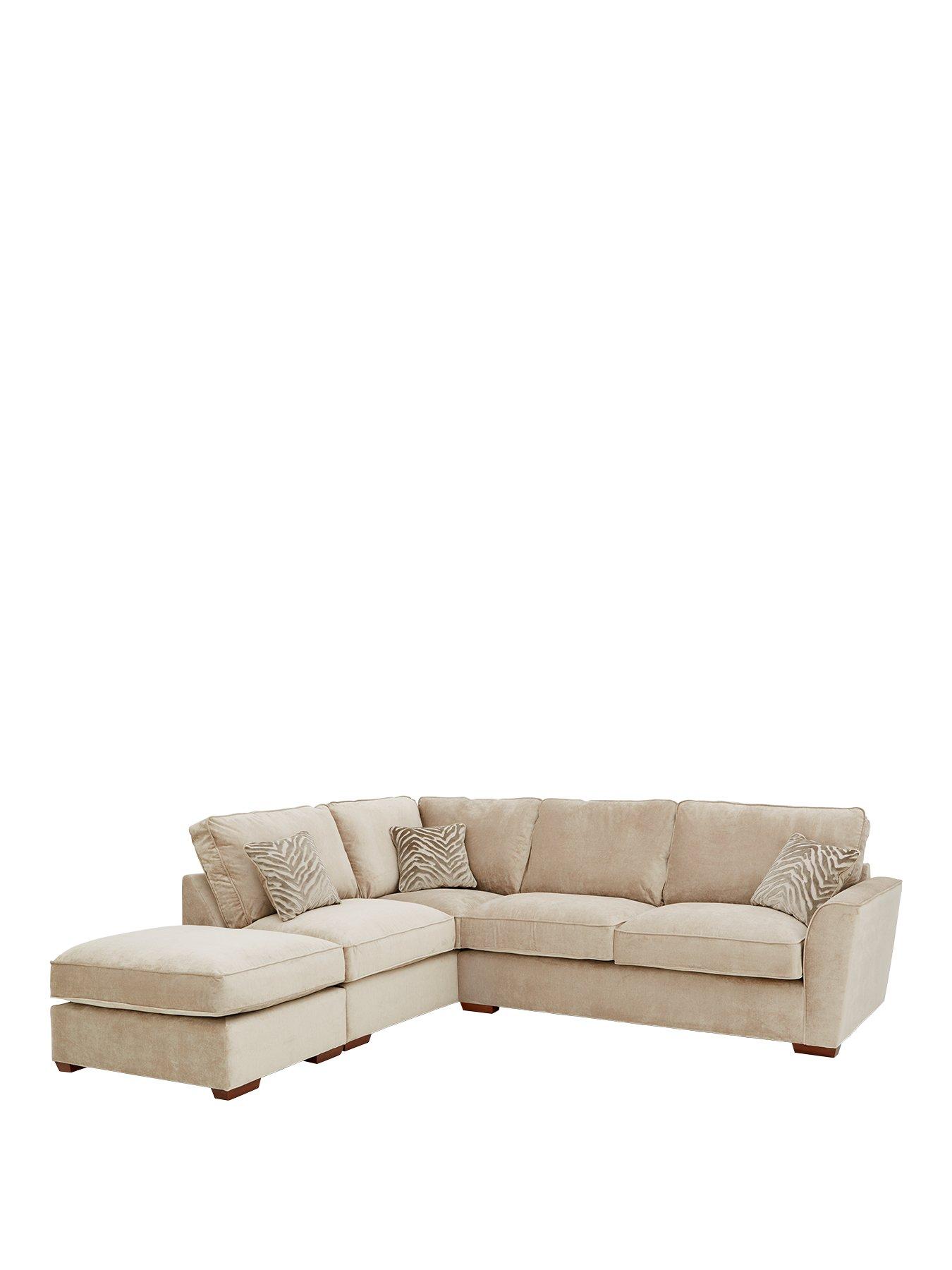 Image 2 of 5 of Very Home Kingston L/H Corner Chaise with Footstool