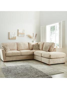 Product photograph of Very Home Kingston R H Corner Chaise With Footstool from very.co.uk