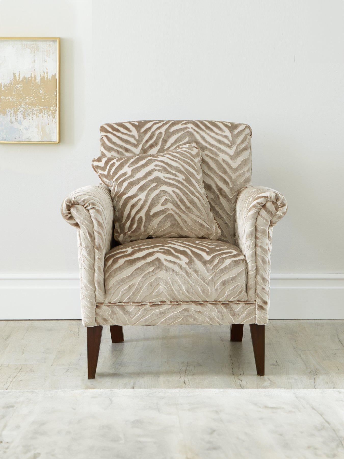 Zebra print deals accent chair