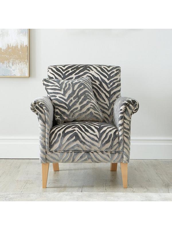 Kingston Accent Chair Very Co Uk, Animal Print Accent Chair Uk