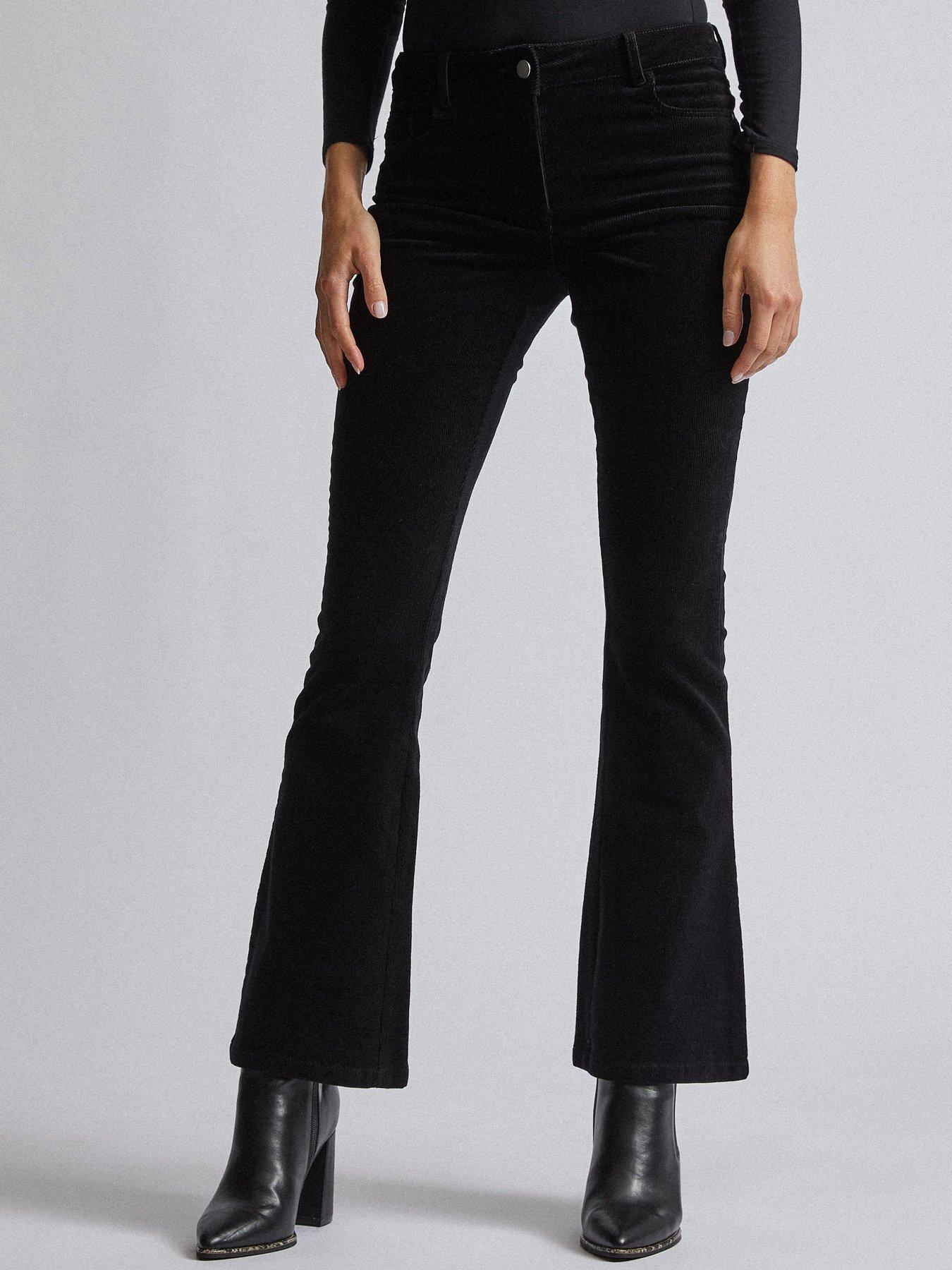 kick flare corduroy trousers