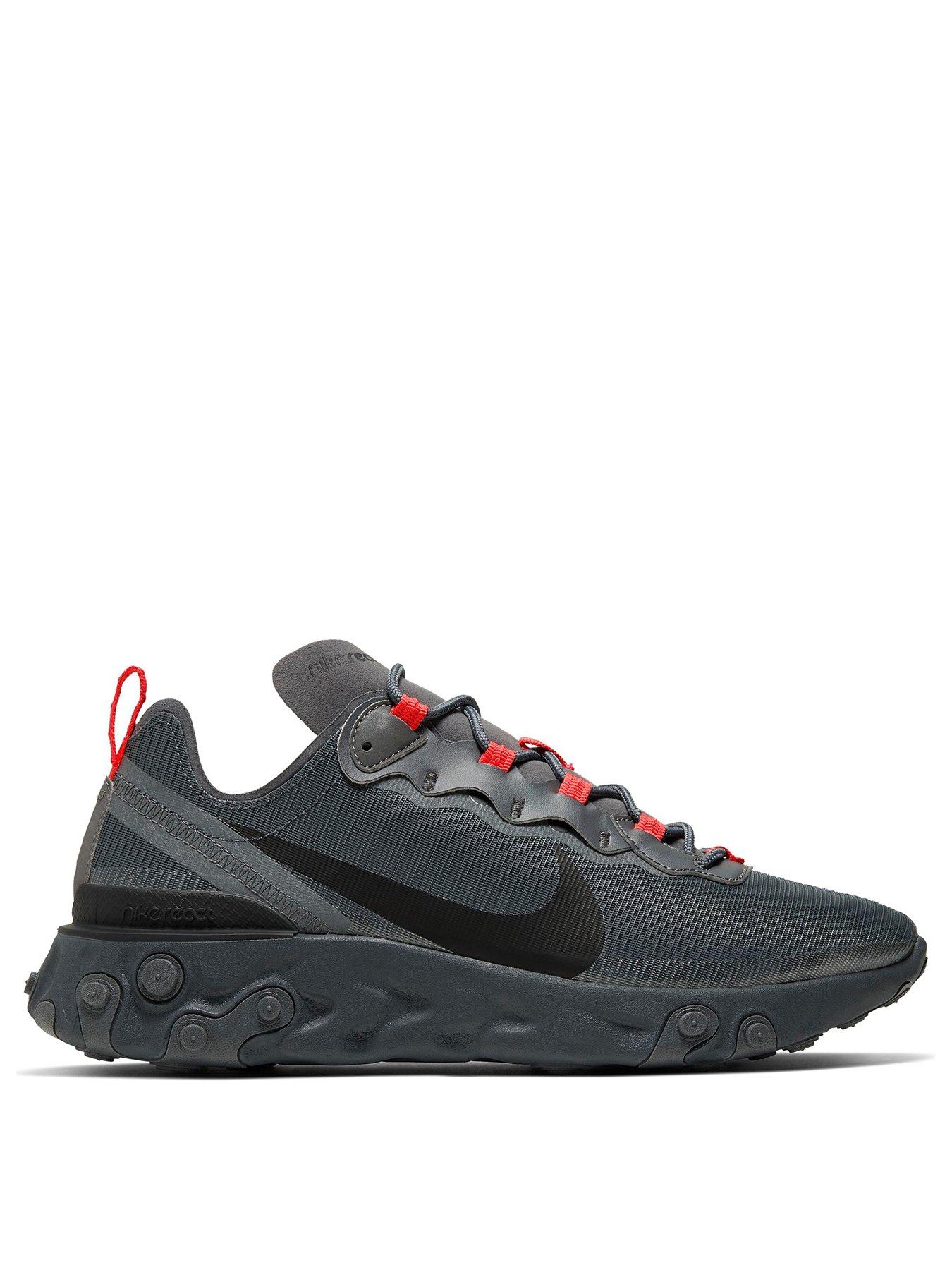 nike react element 55 grey black