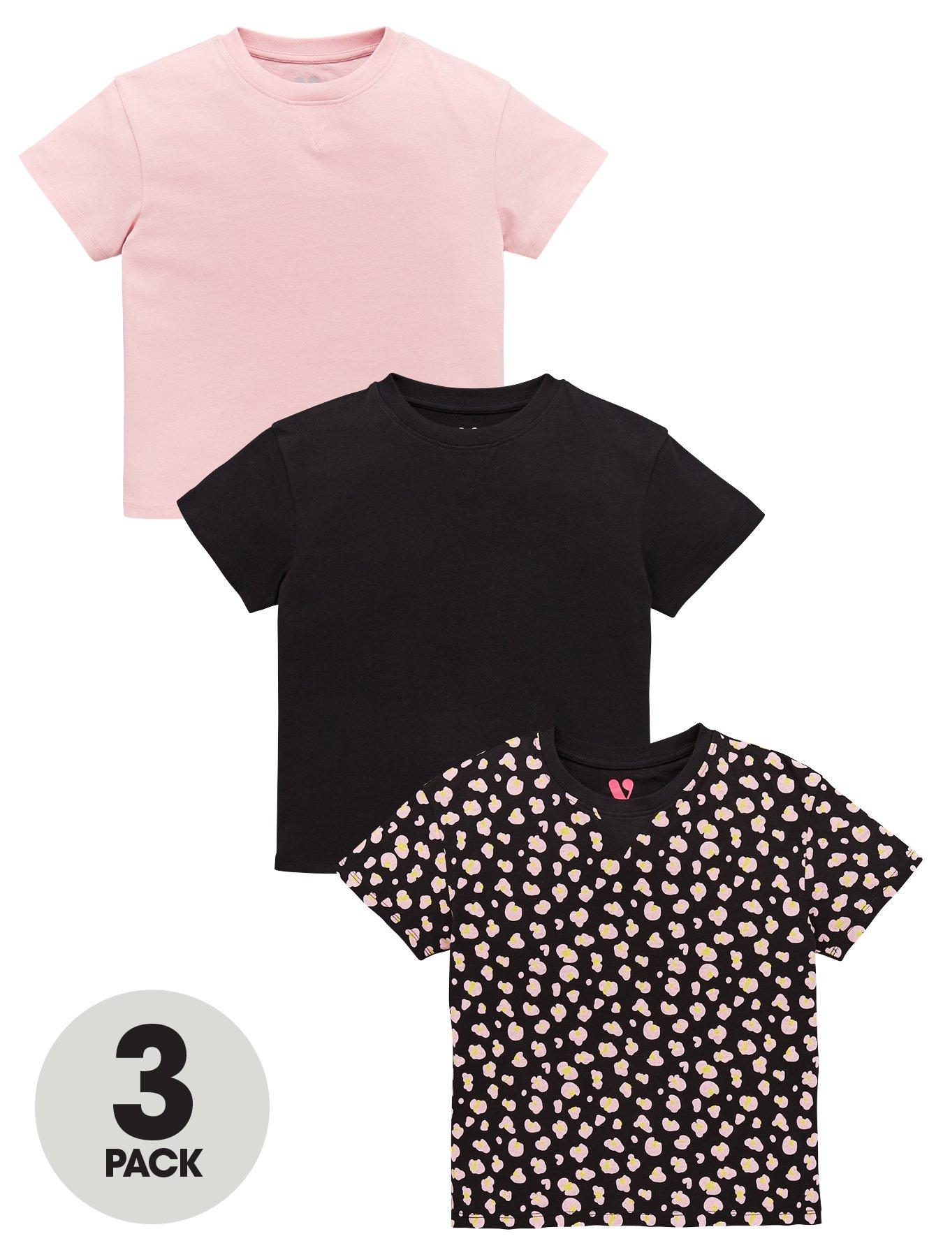 V By Very Girls 3 Pack Boxy T-Shirts review