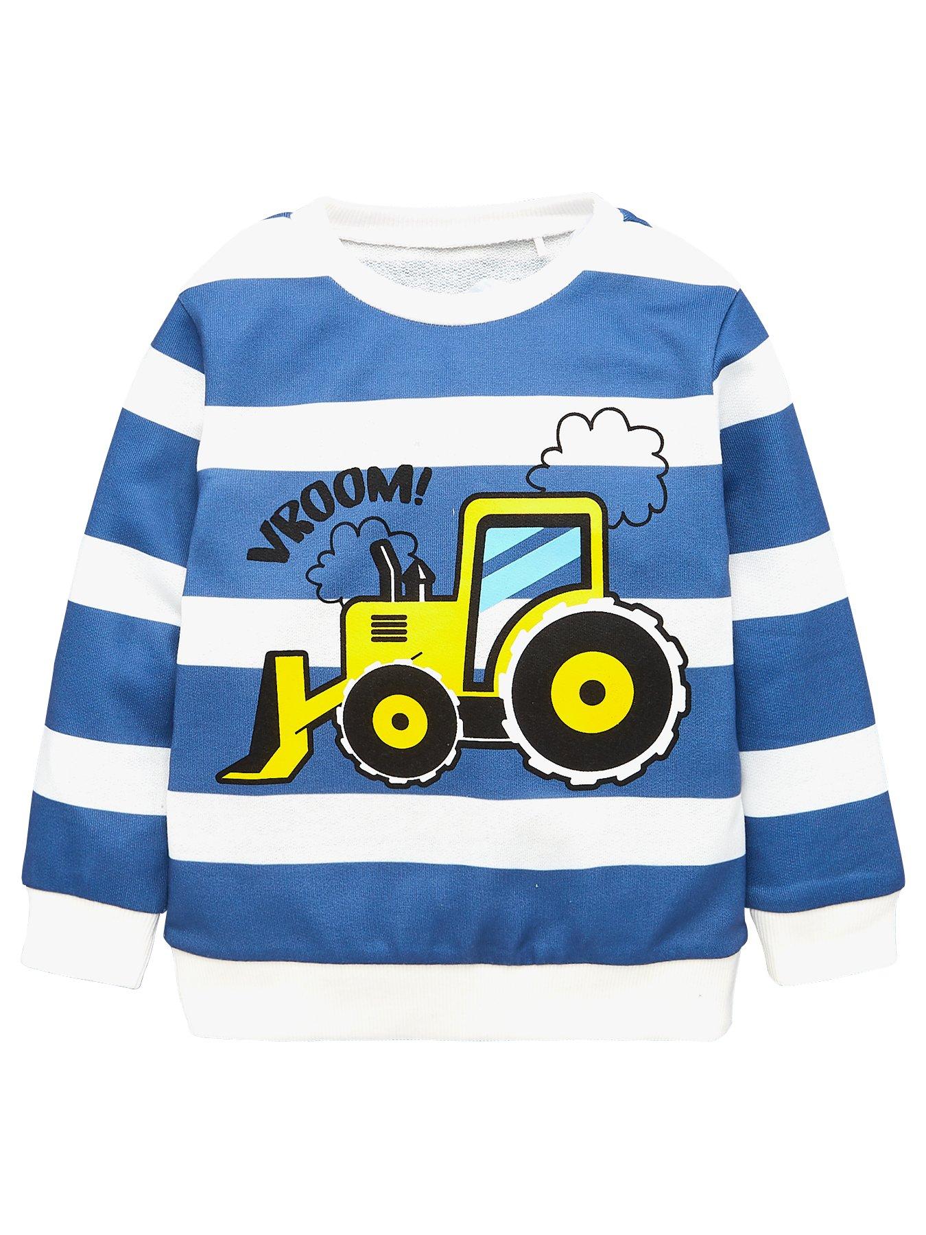 V By Very Boys Striped Tractor Sweatshirt review