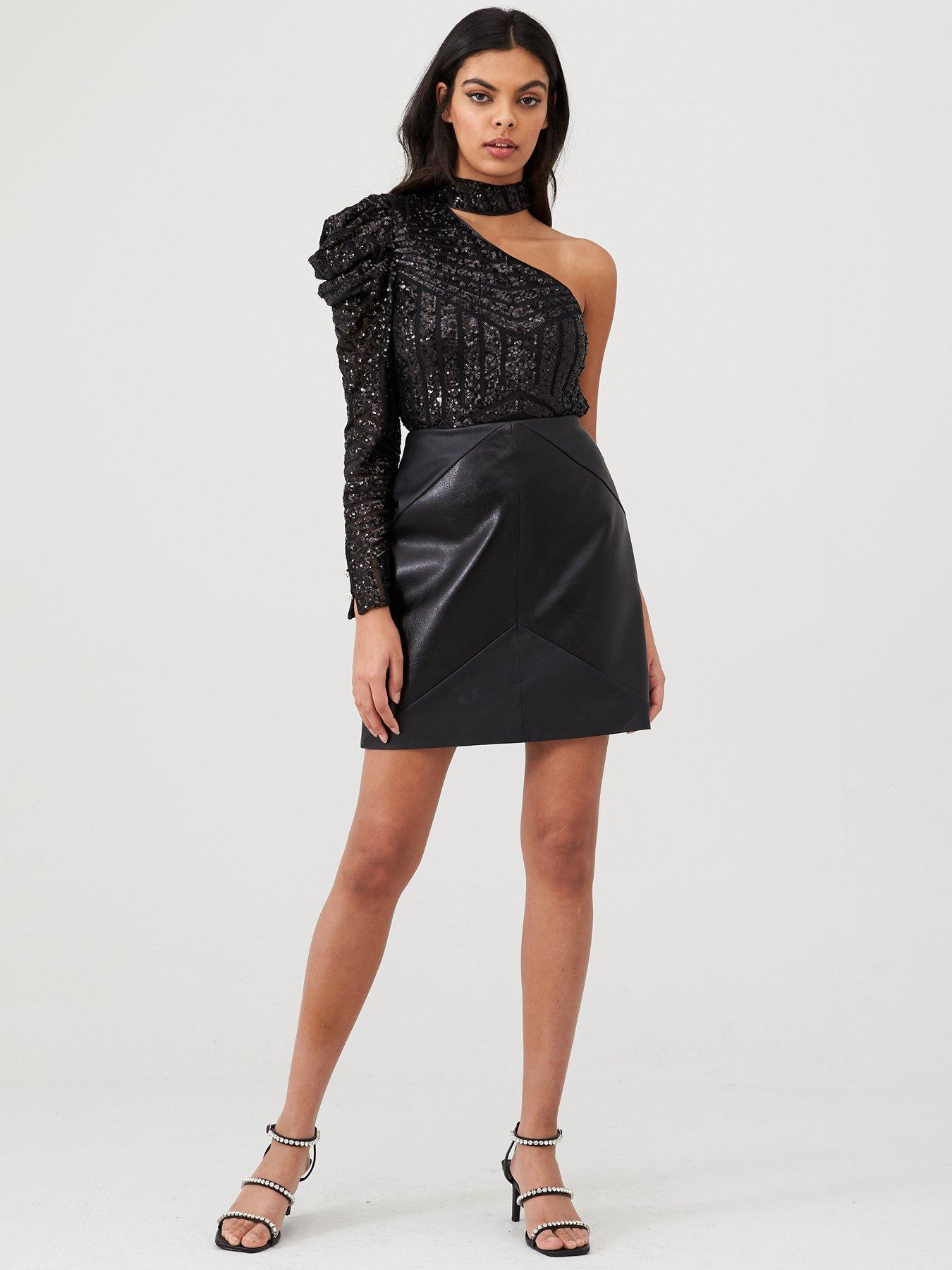 black sequin top river island
