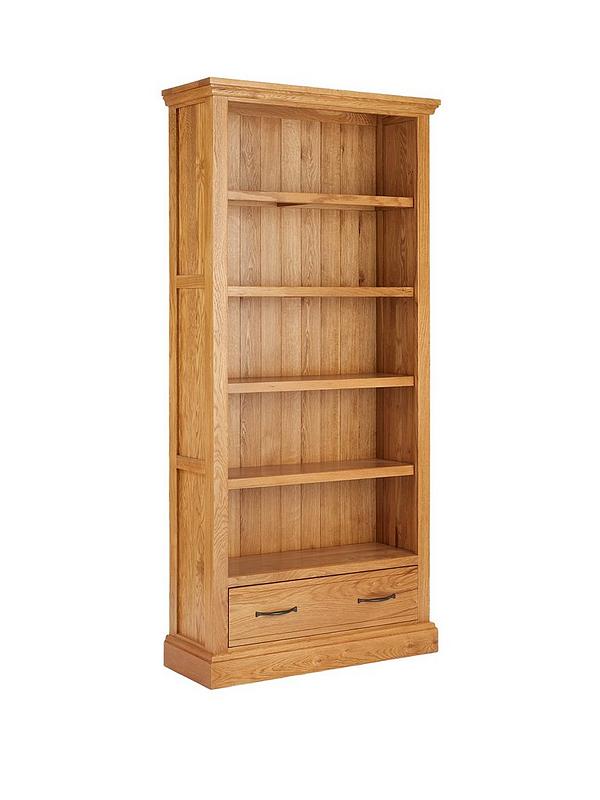 Solid Wood Ready Assembled 1 Drawer, Ready Assembled Bookcases With Cupboards