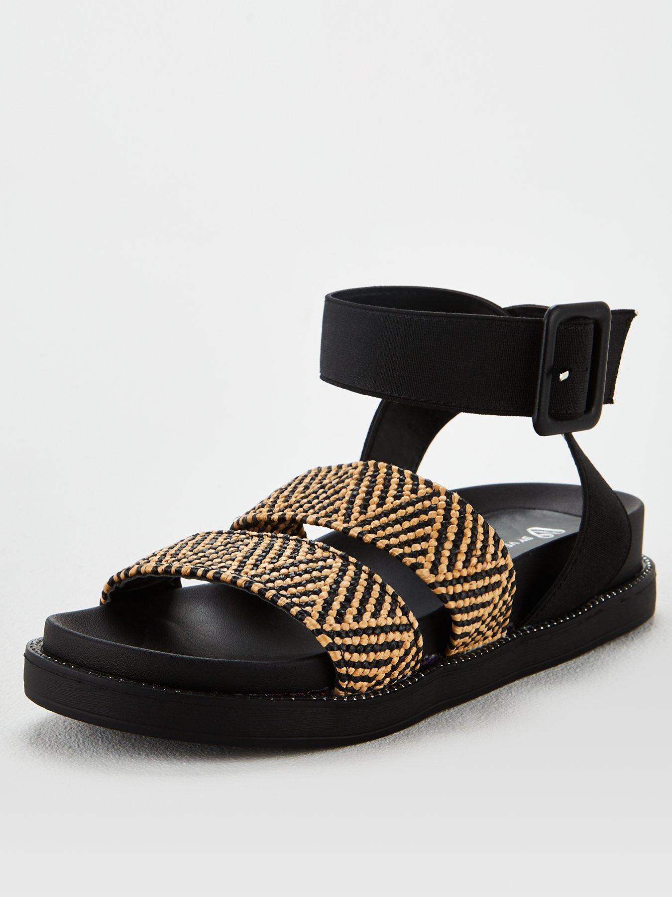 wide fit footbed sandals