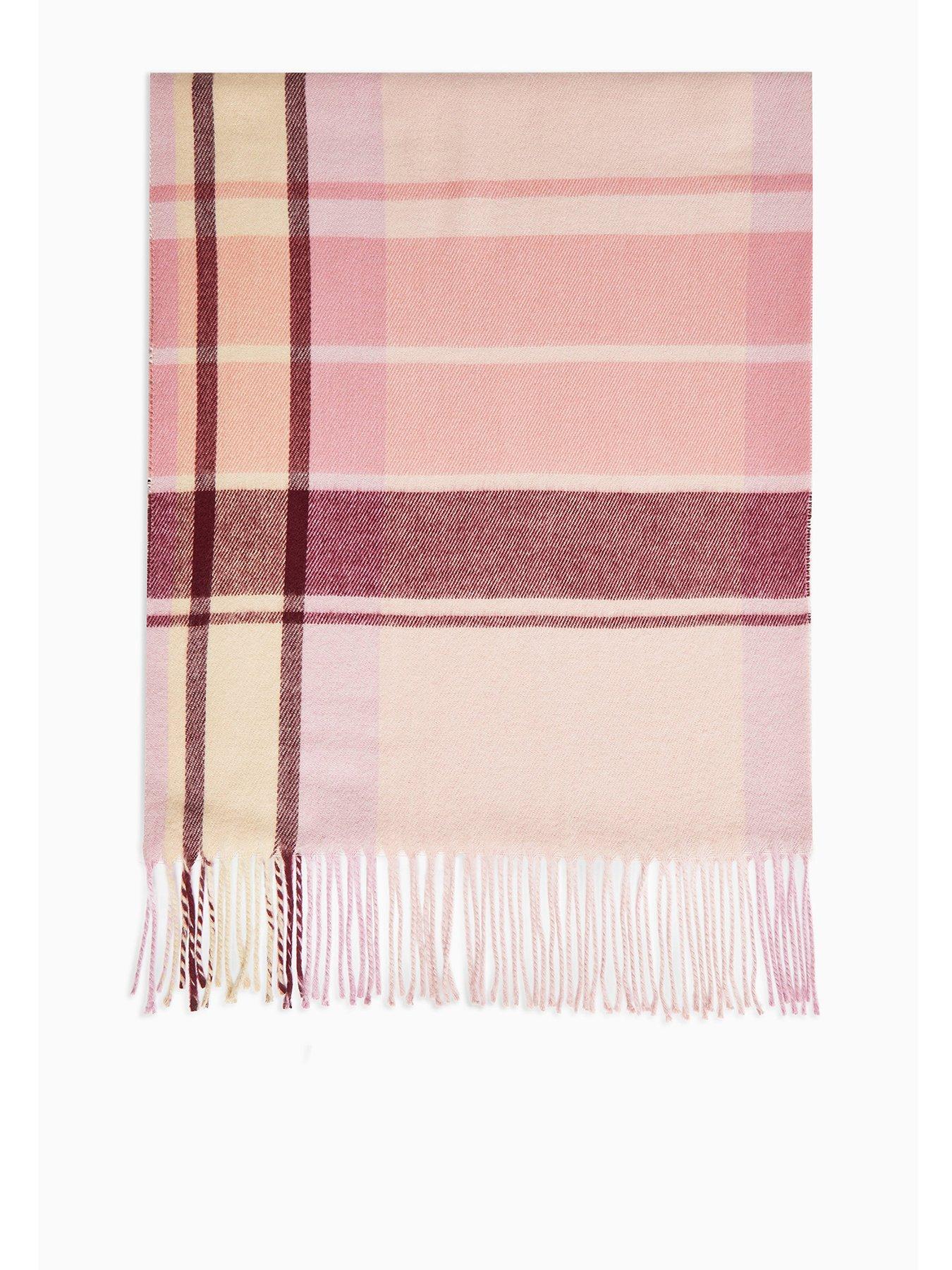 Topshop Pop Pink Check Scarf review