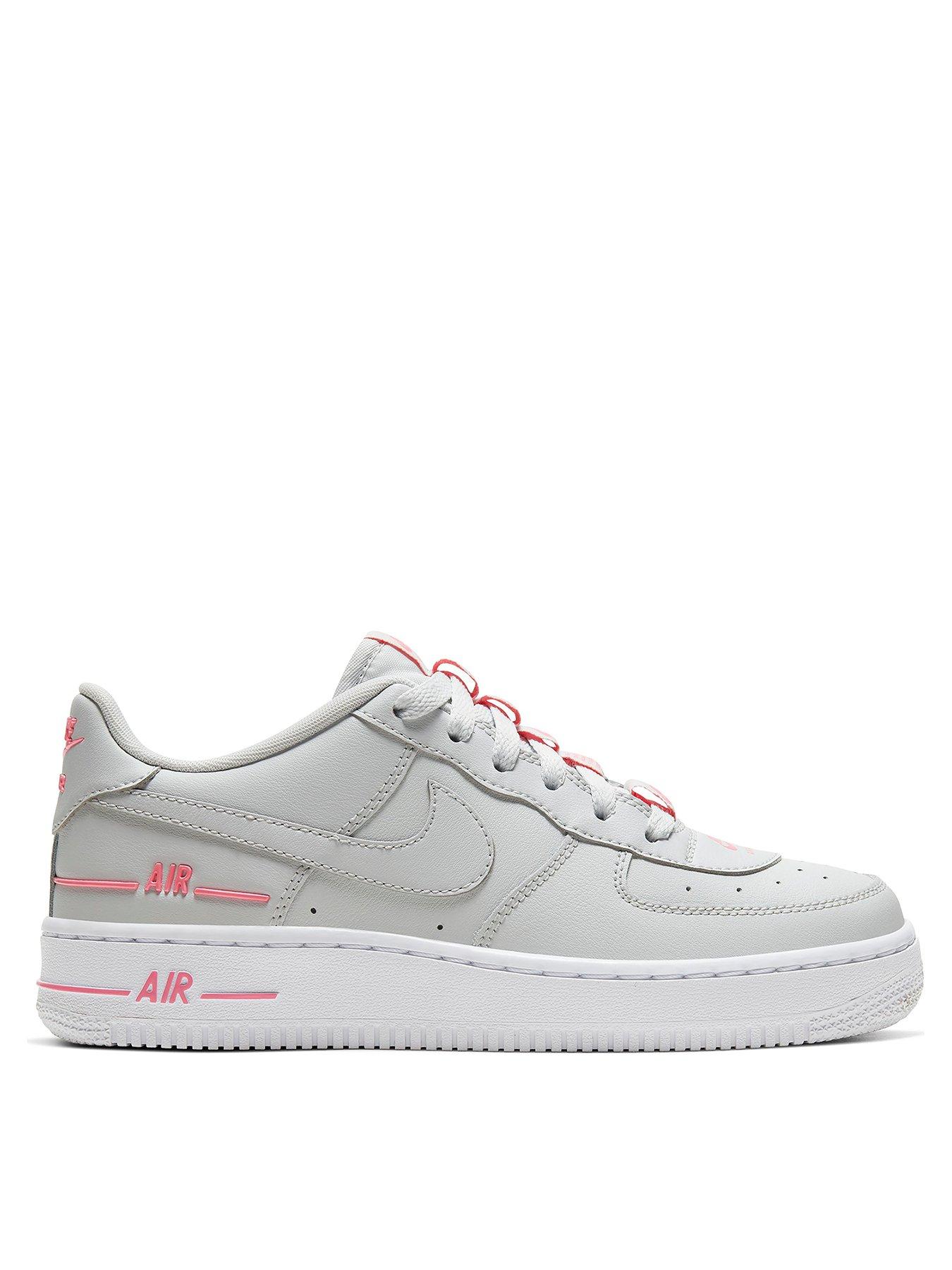 nike light grey air force 1 lv8 3 trainers junior