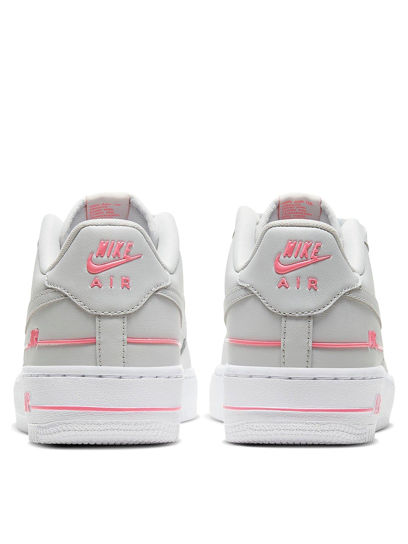 white and pink air force 1 junior