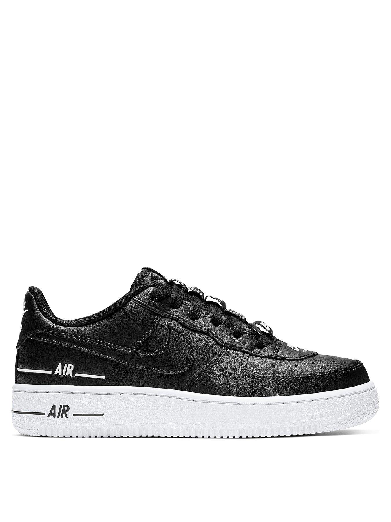 black and white junior air force 1