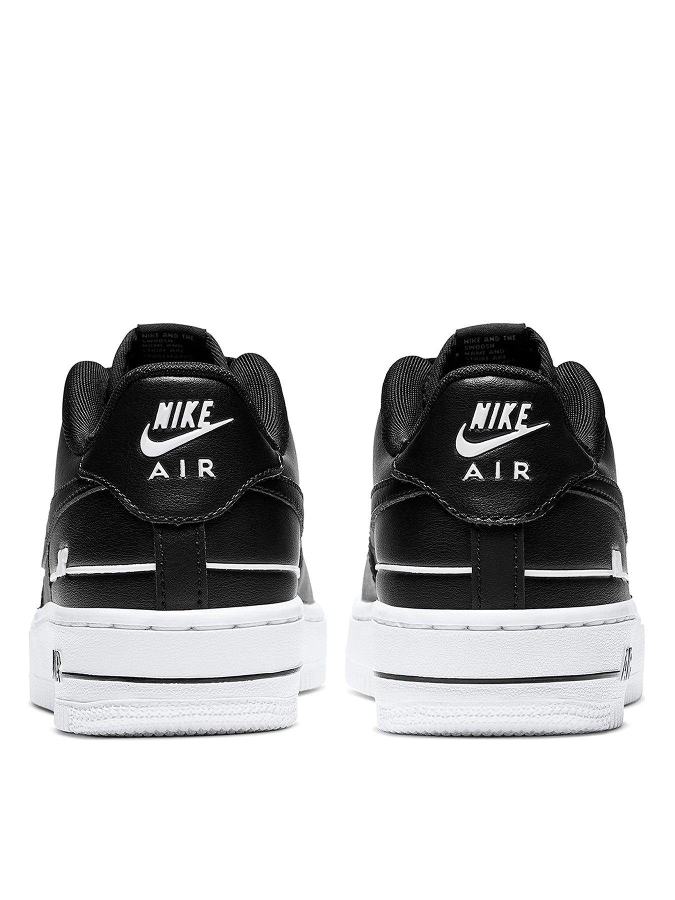 air force 1 junior black and white