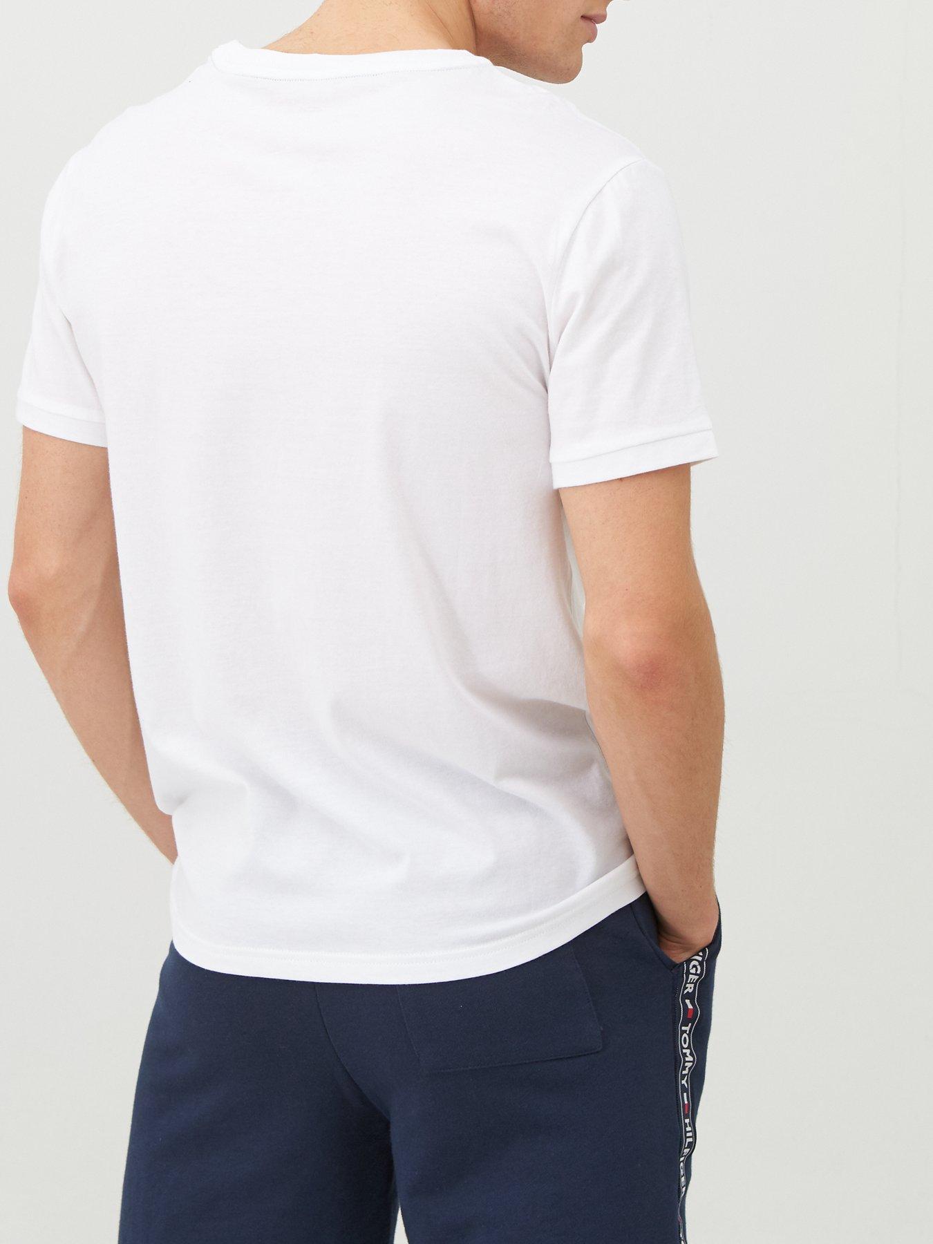 Tommy Hilfiger Logo Lounge T-Shirt - White | very.co.uk