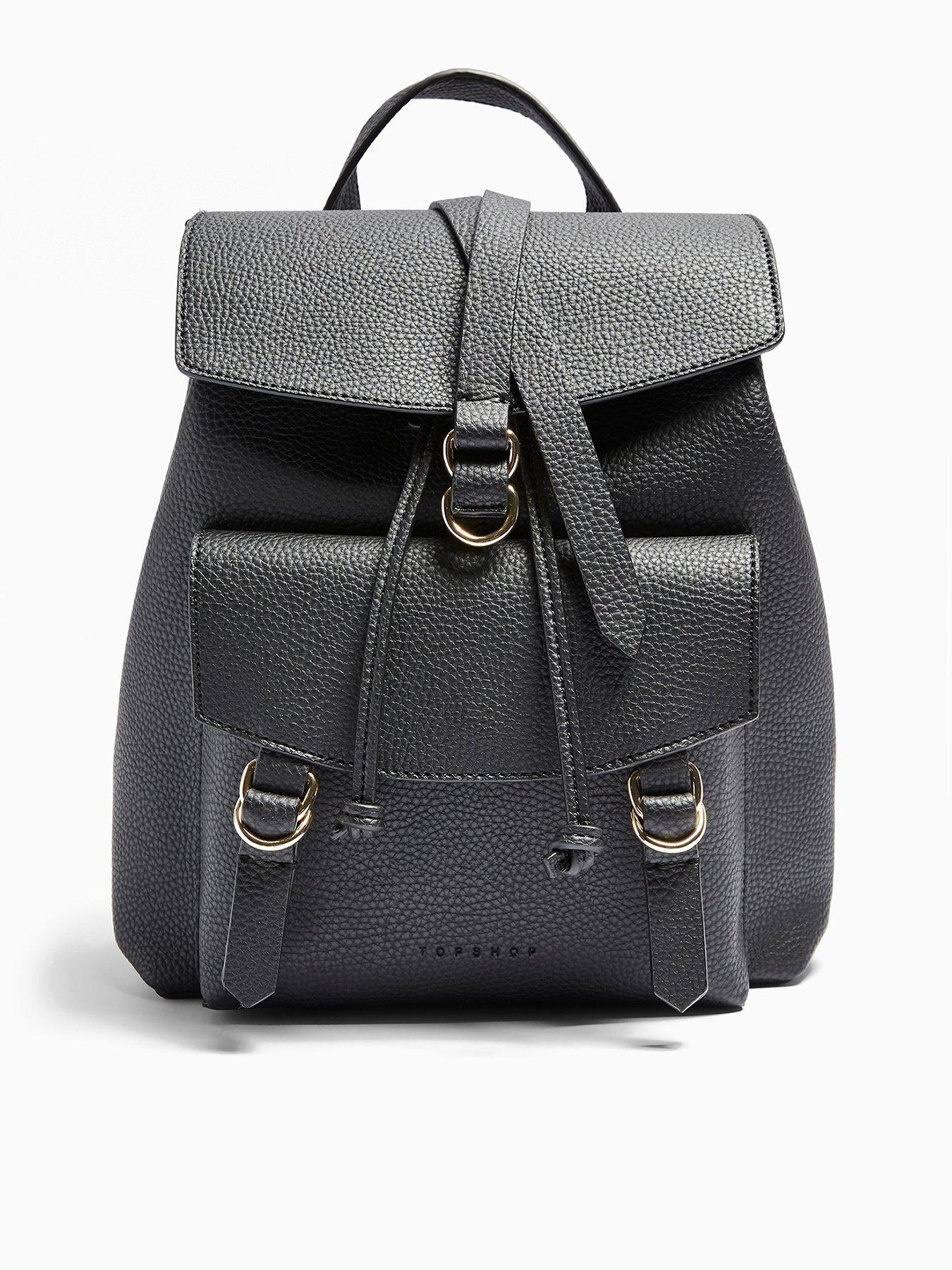 topshop black backpack