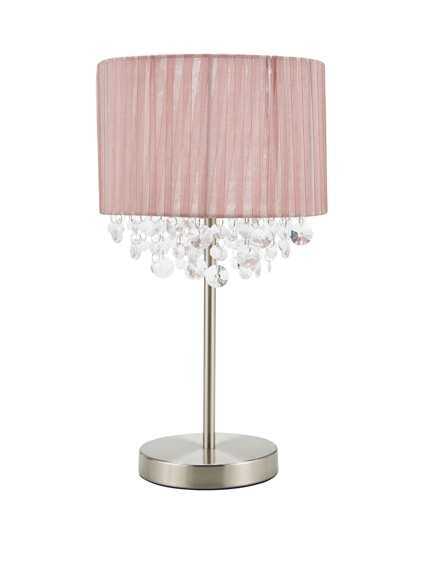 blush table lamp shade