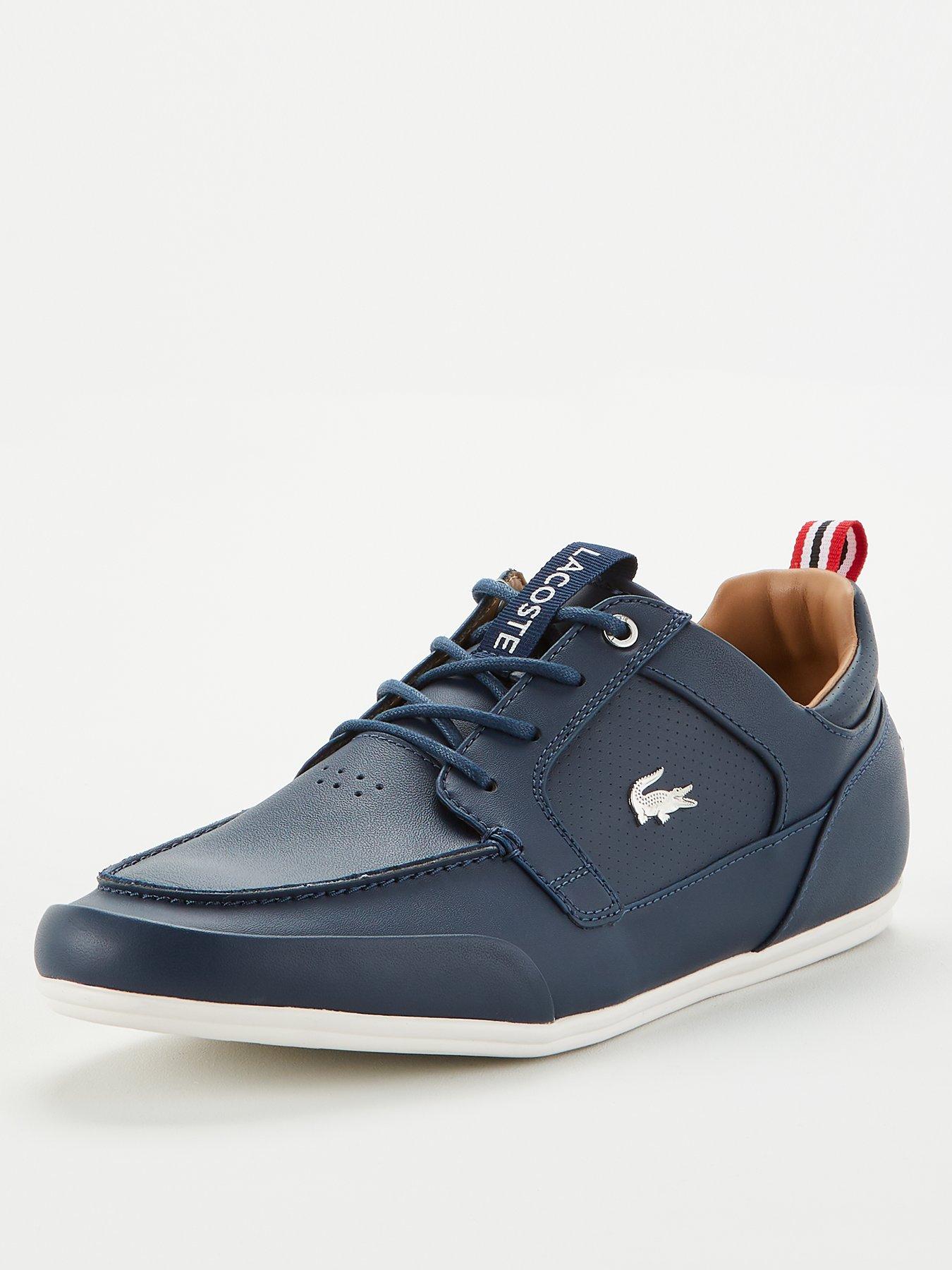 lacoste leather trainers mens