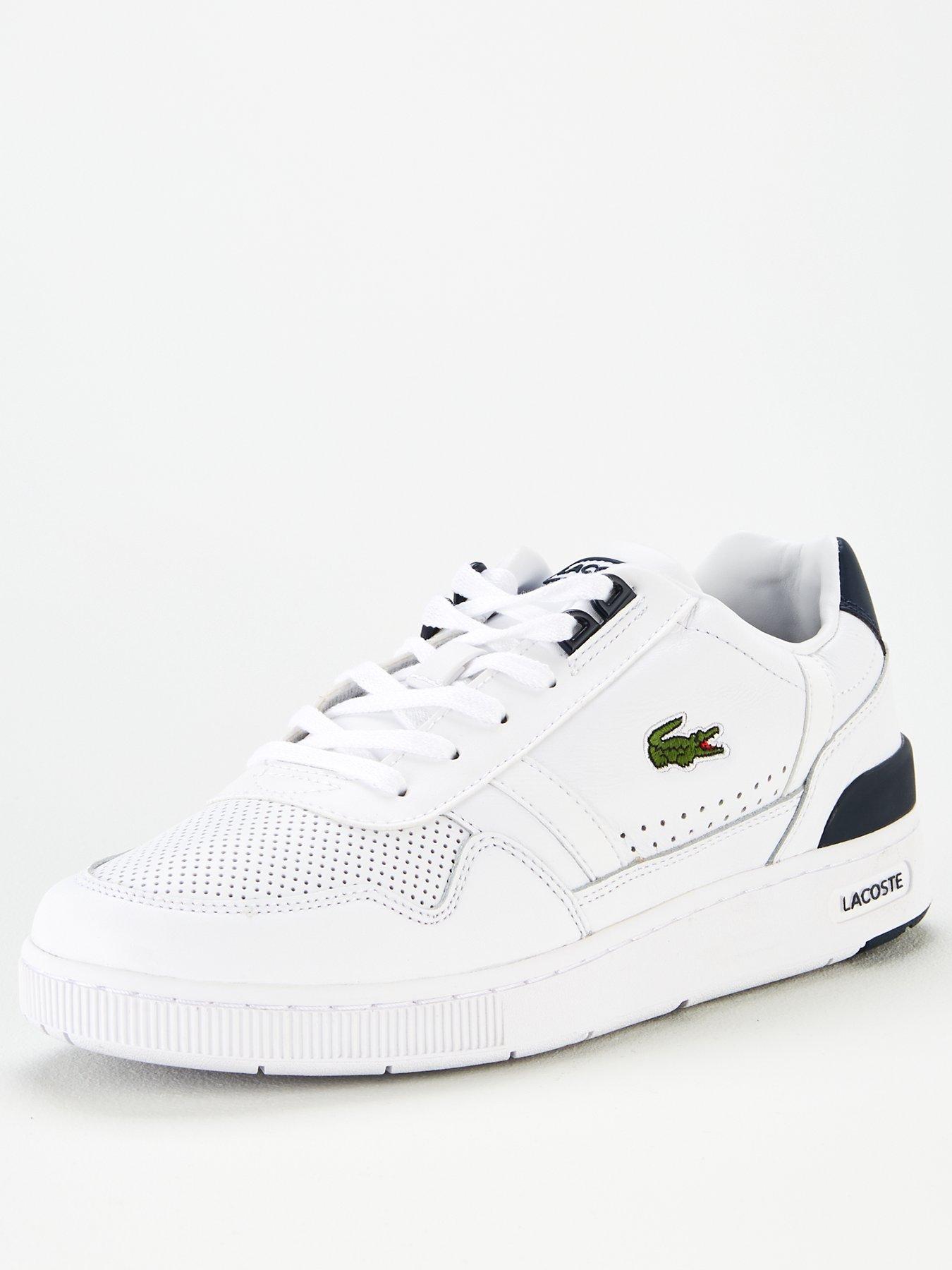 lacoste black leather trainers