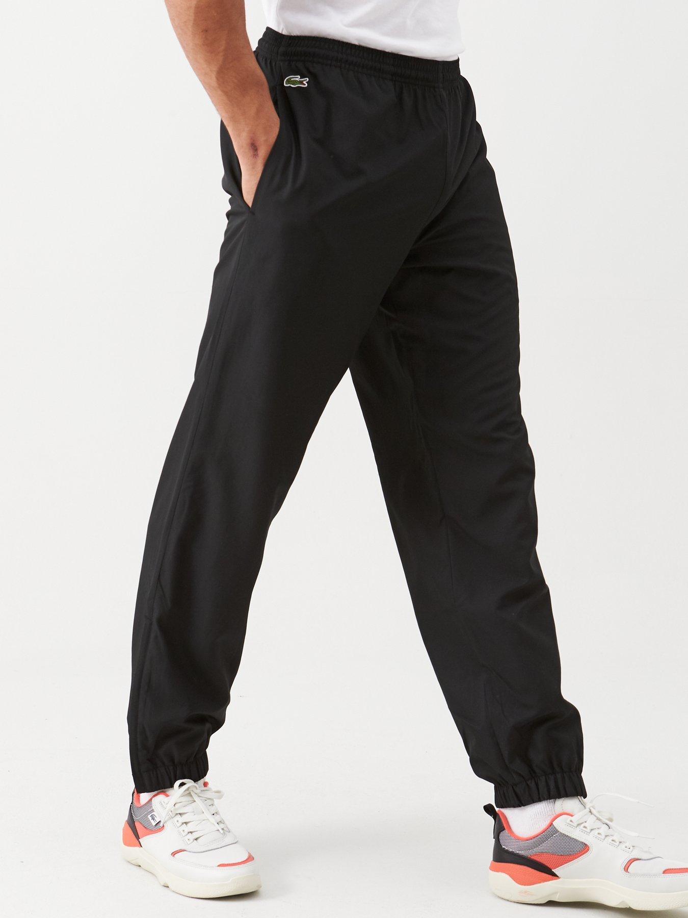 lacoste black track pants