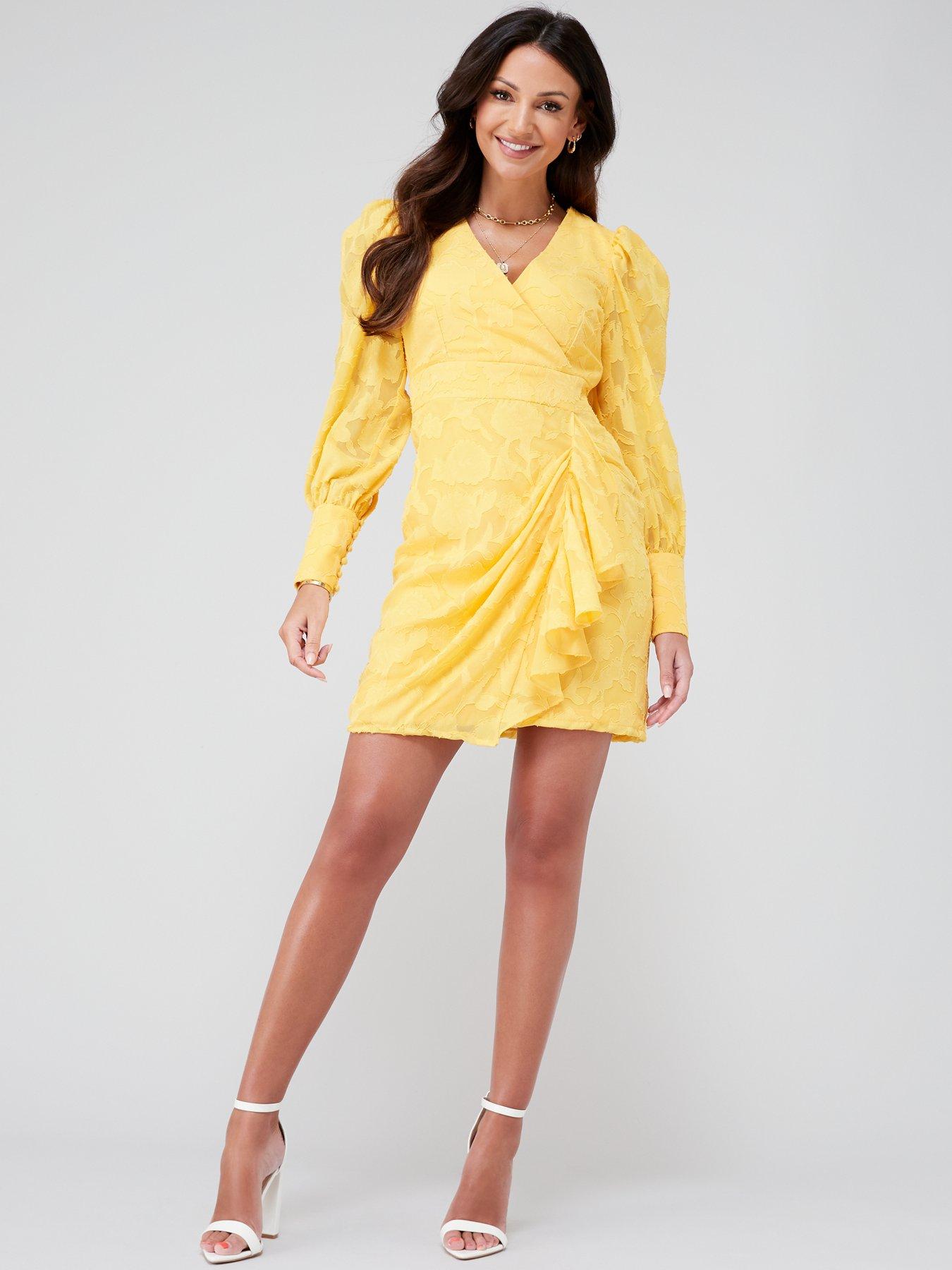 michelle keegan yellow dress