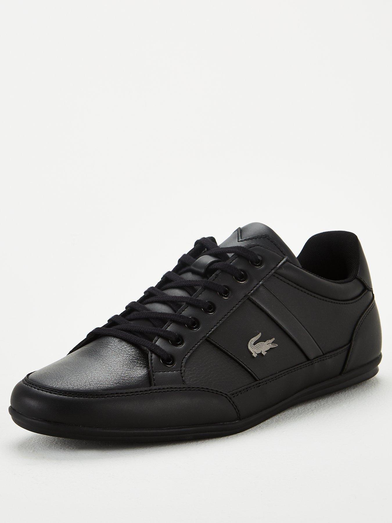 lacoste mens leather trainers
