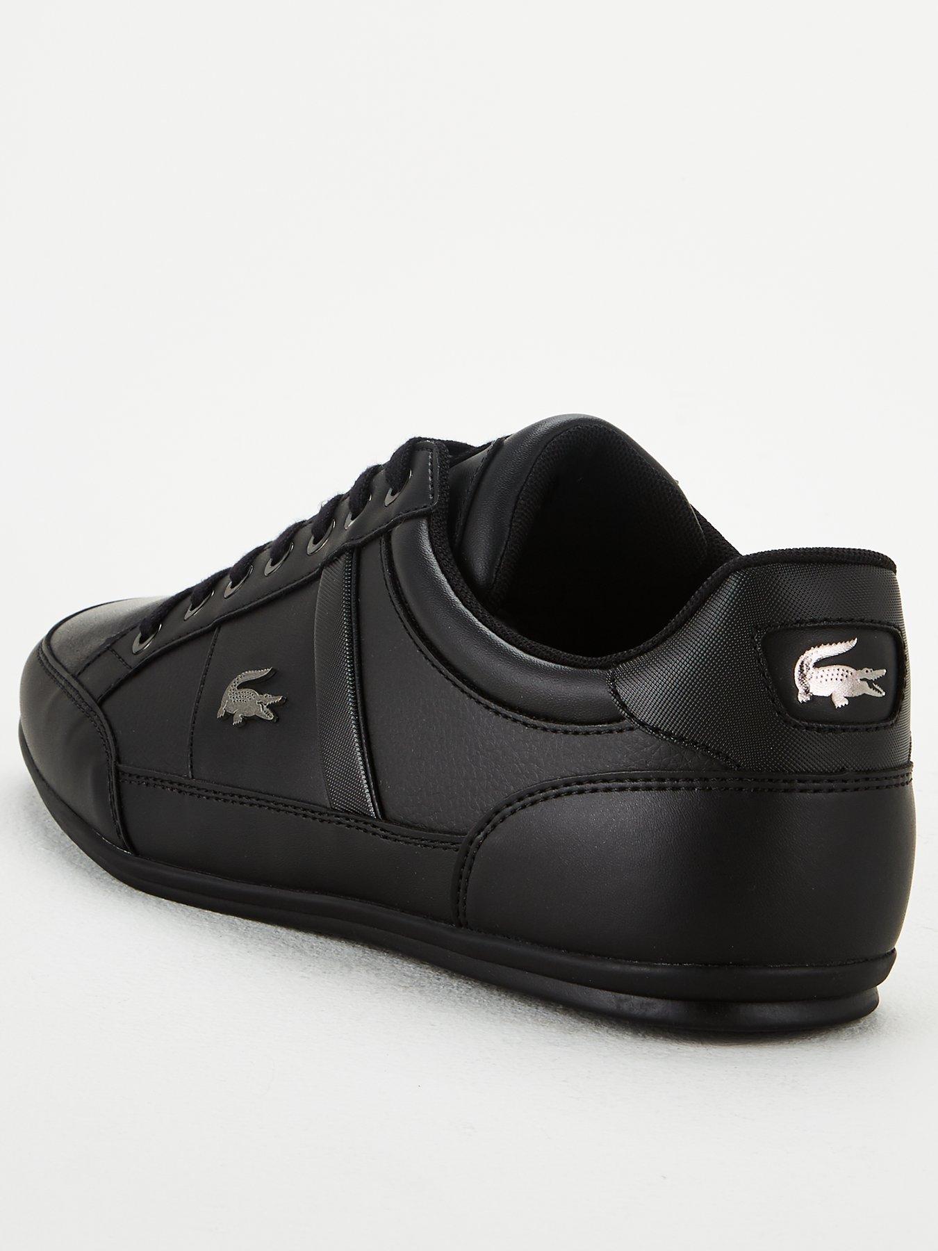 black leather lacoste shoes