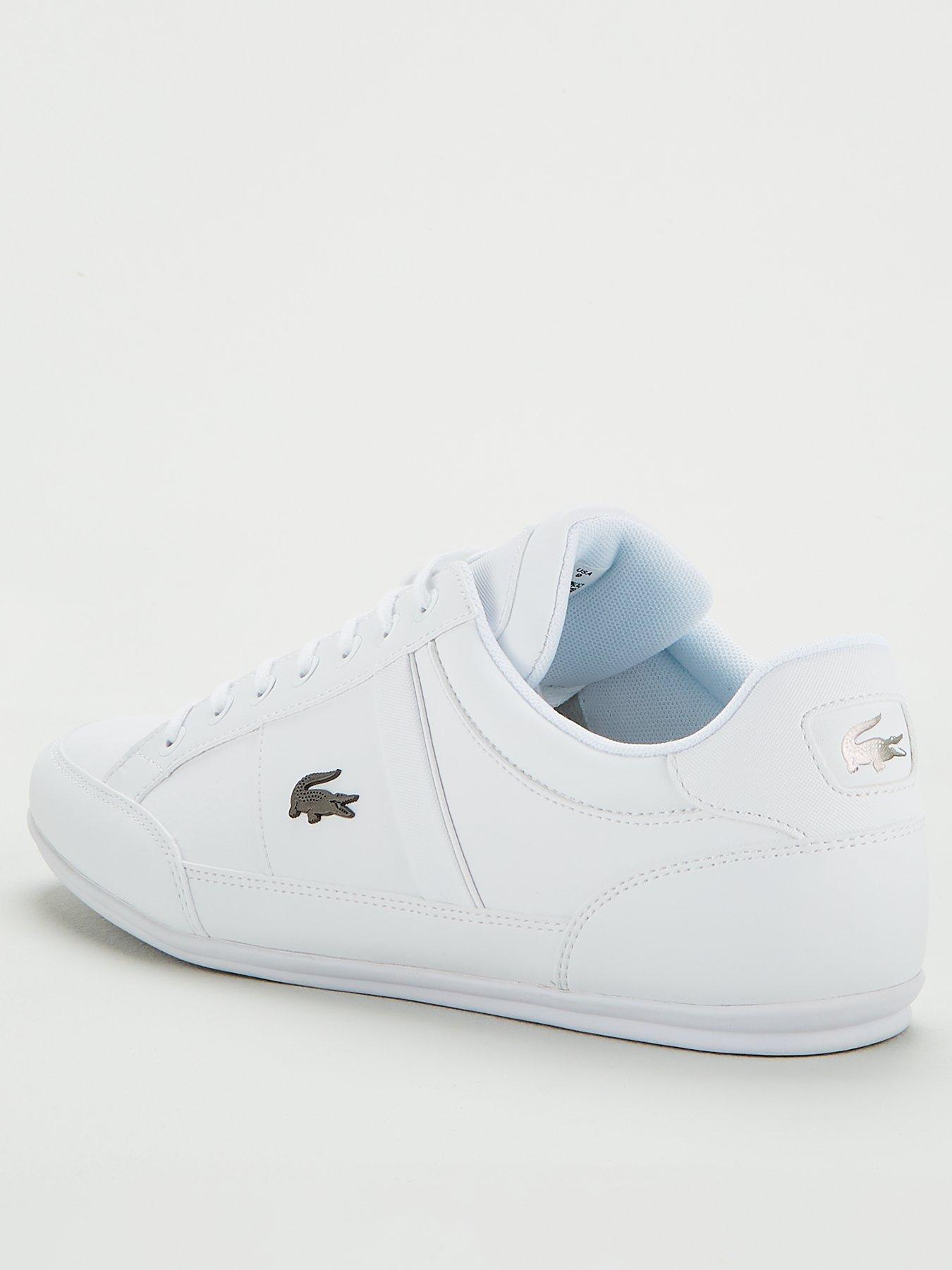 lacoste chaymon white trainers