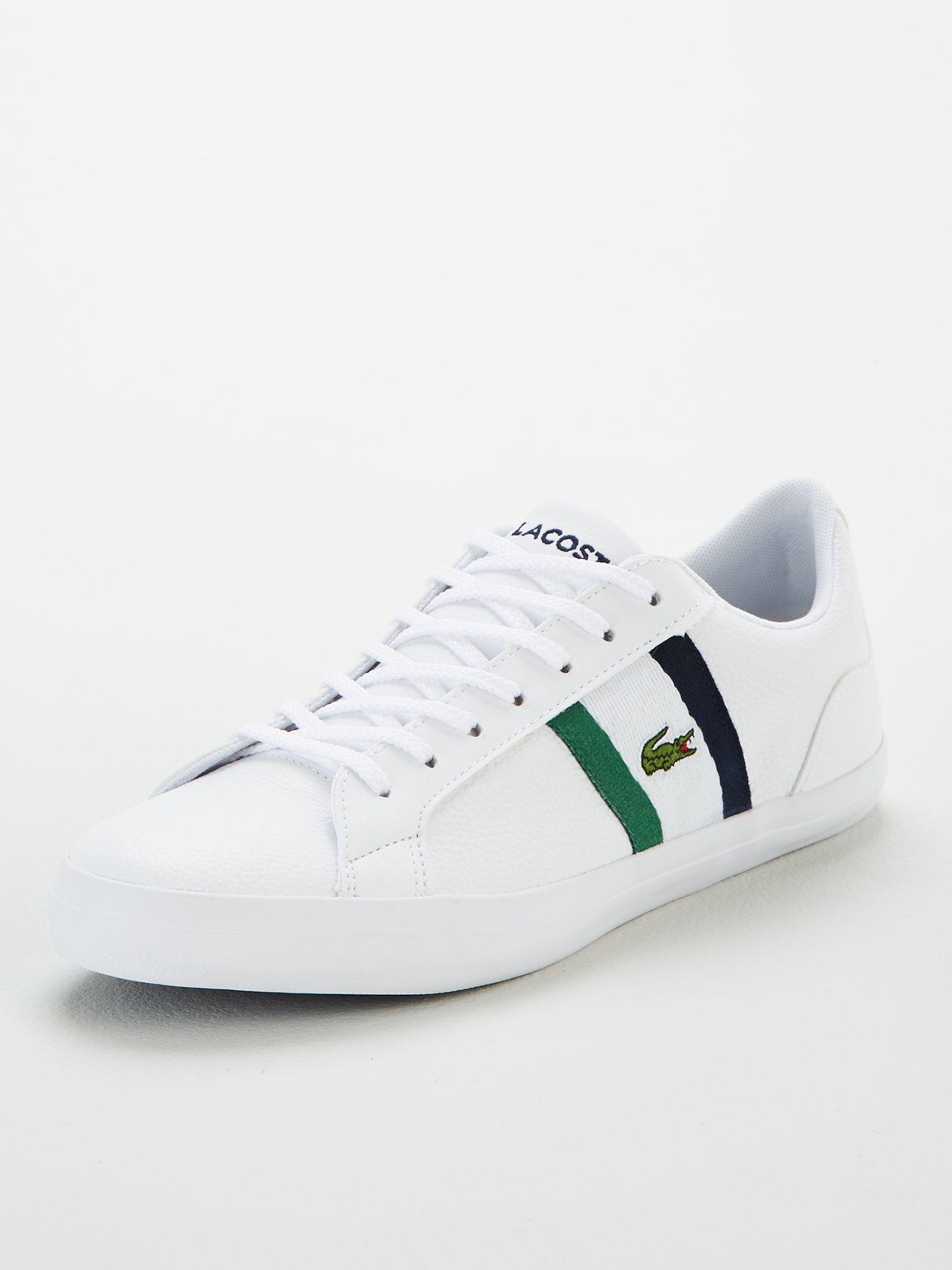 lacoste lerond leather trainers