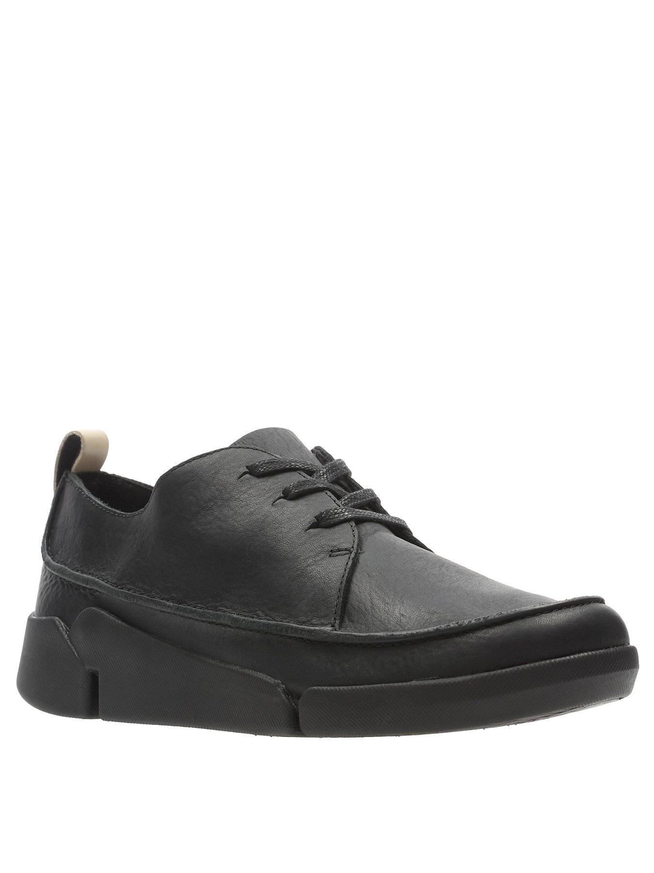 black clarks trainers