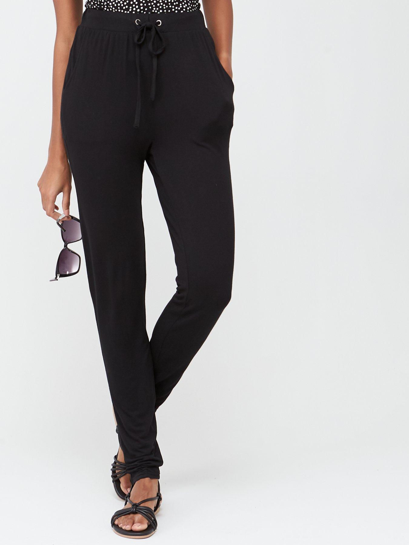 Tapered Leg Trousers - Black | very.co.uk