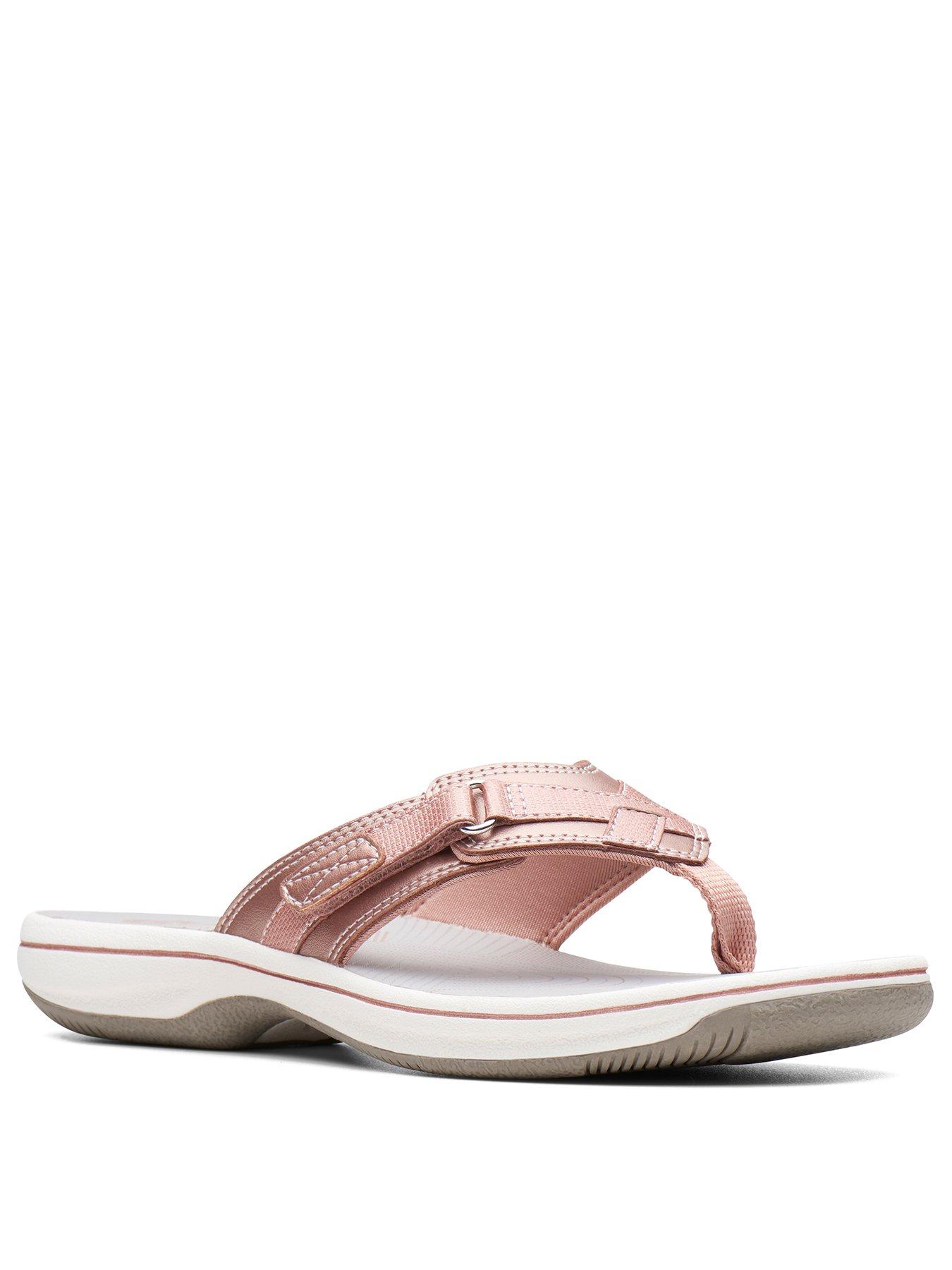 clarks brinkley sea sandals silver