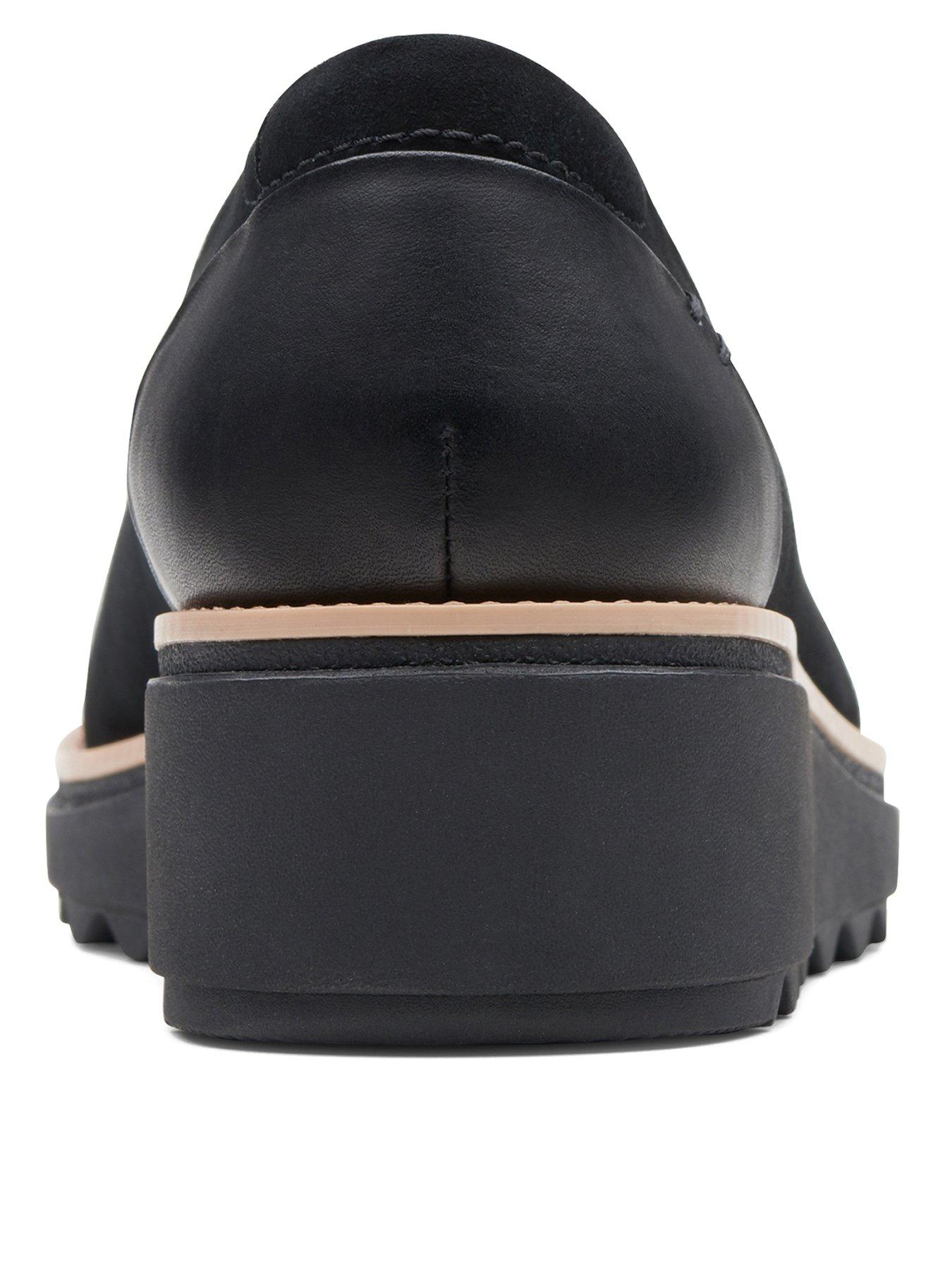 clarks wide fit wedges