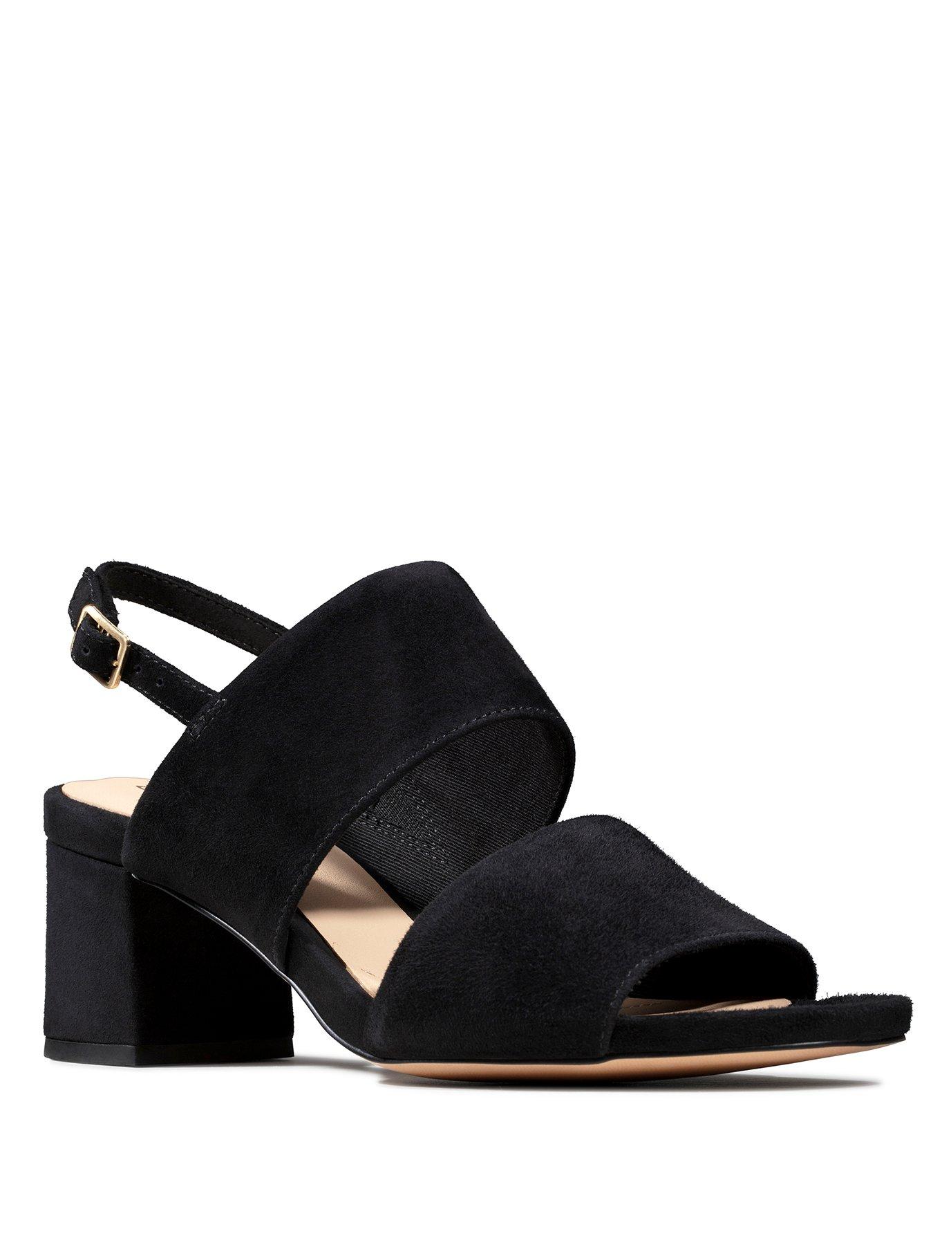 clarks low heel sandals