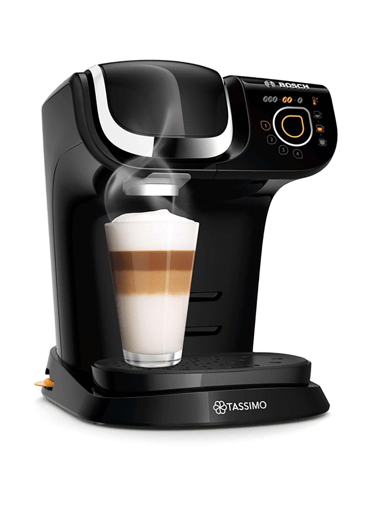 Product photograph of Tassimo Tas6502gb My Way Pod Coffee Machine - Black from very.co.uk