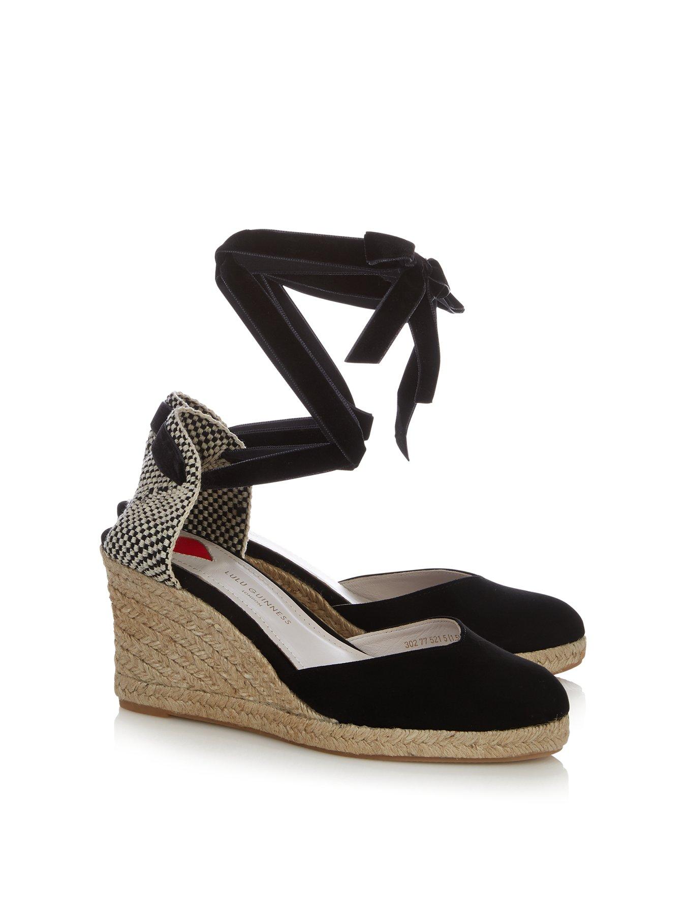 suede espadrille wedges