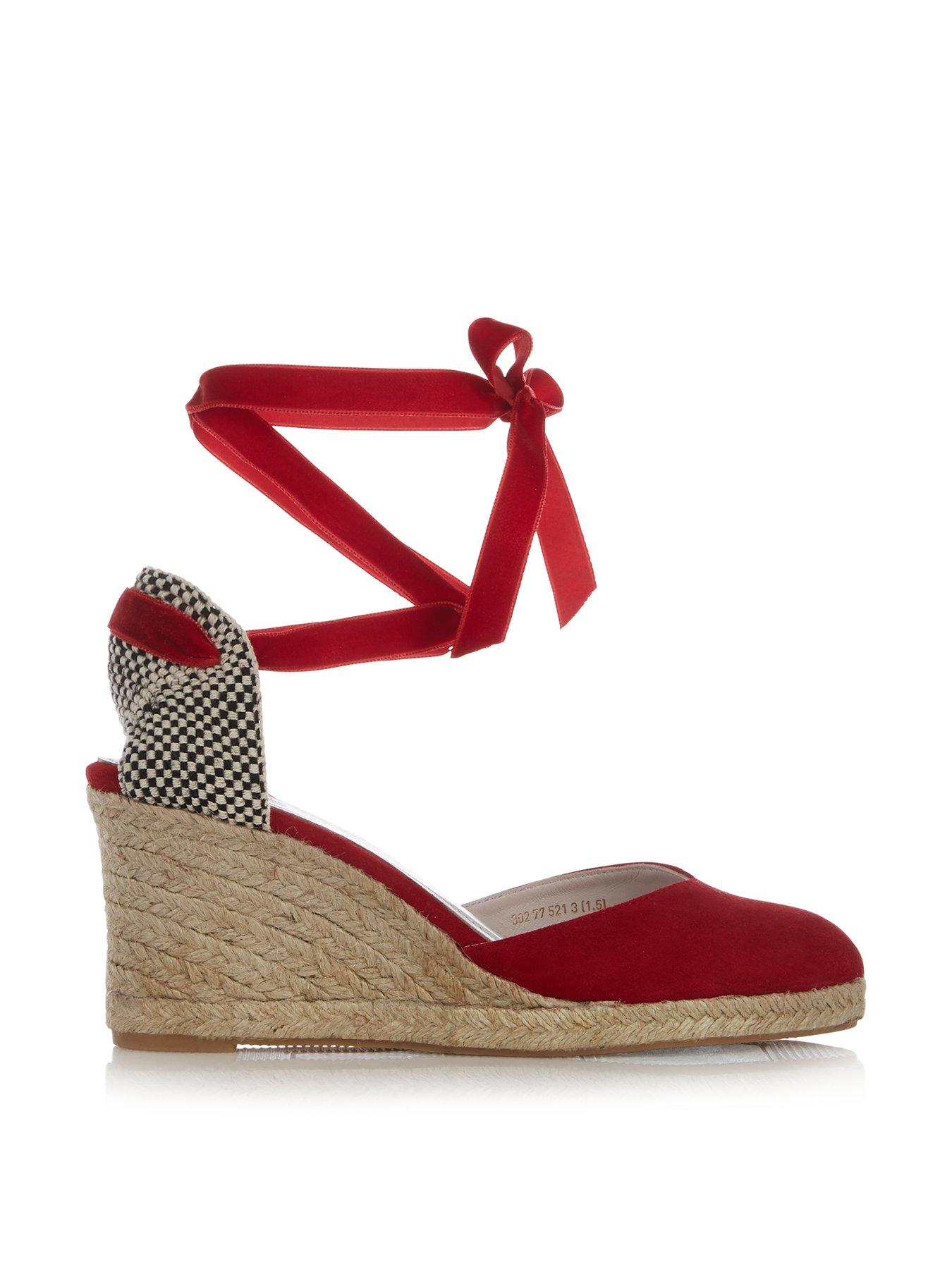 red wedge espadrilles uk