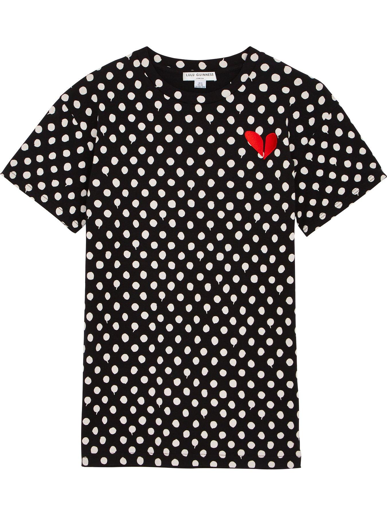 lulus polka dot shirt