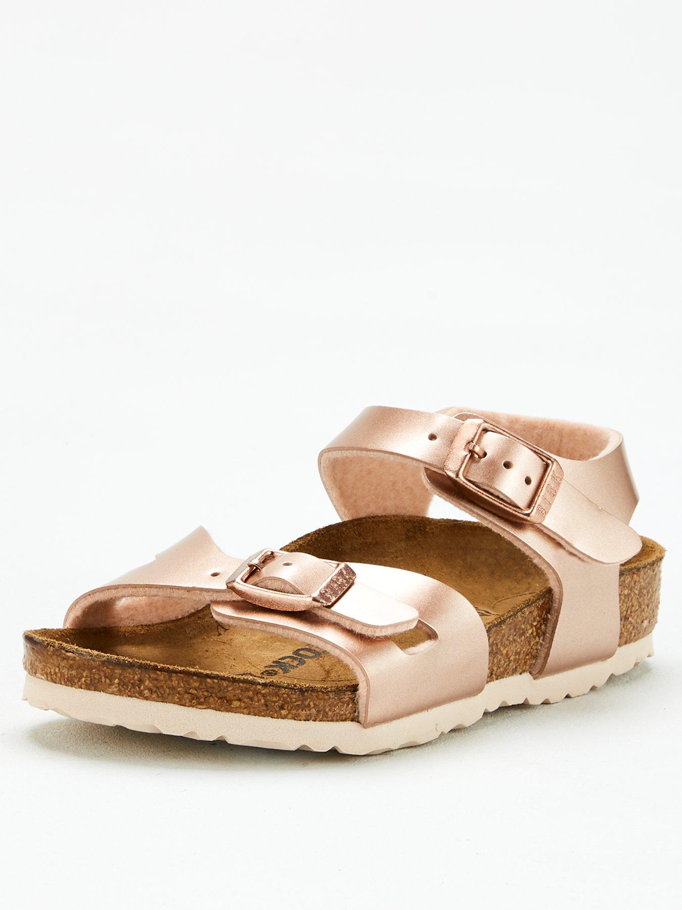 girls rose gold birkenstock