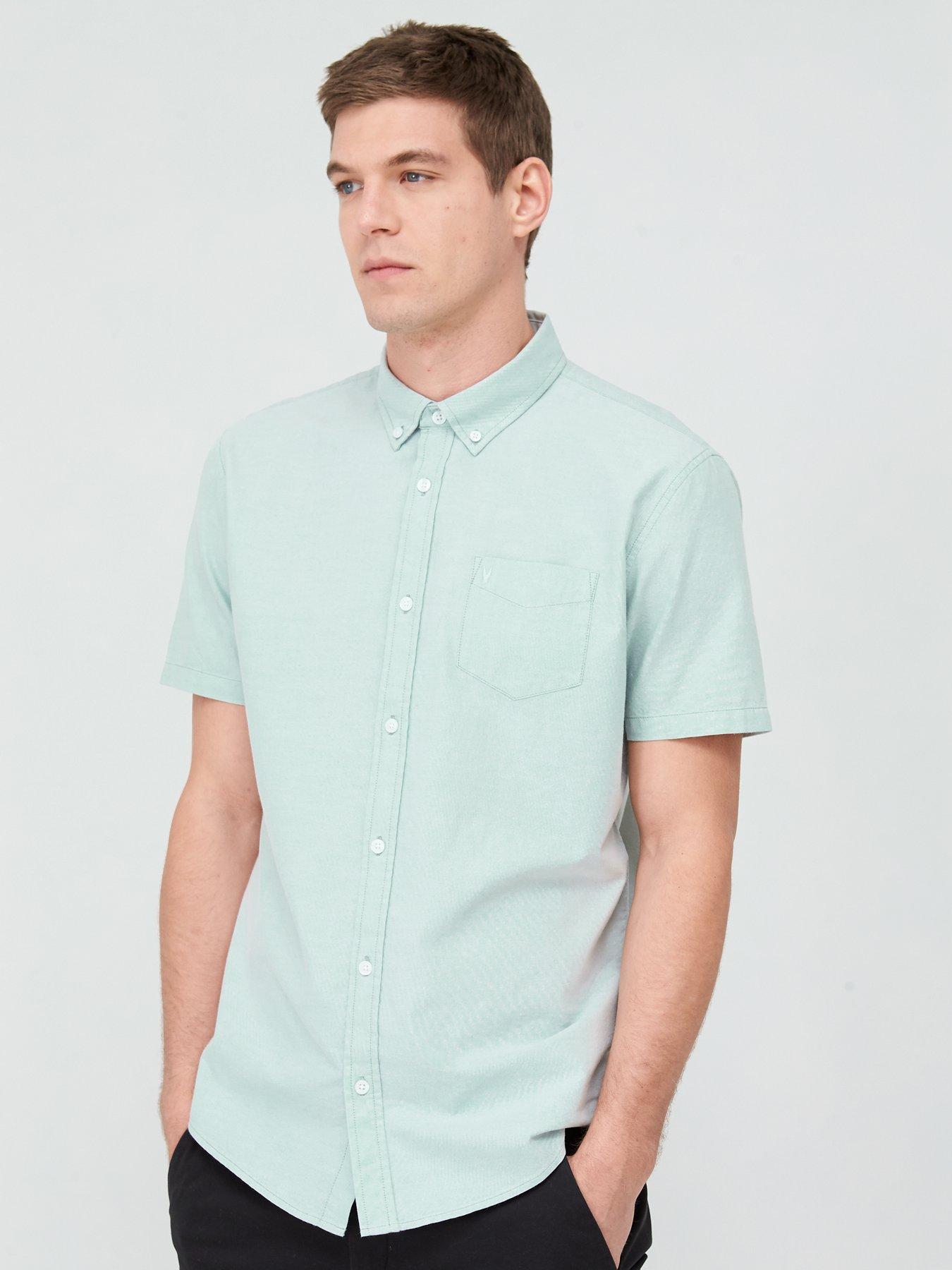 mint green oxford shirt