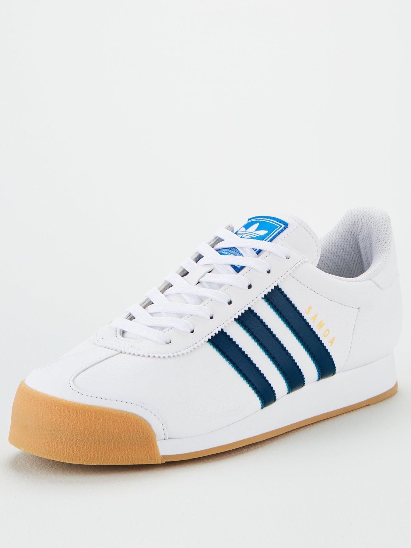 white adidas samoa