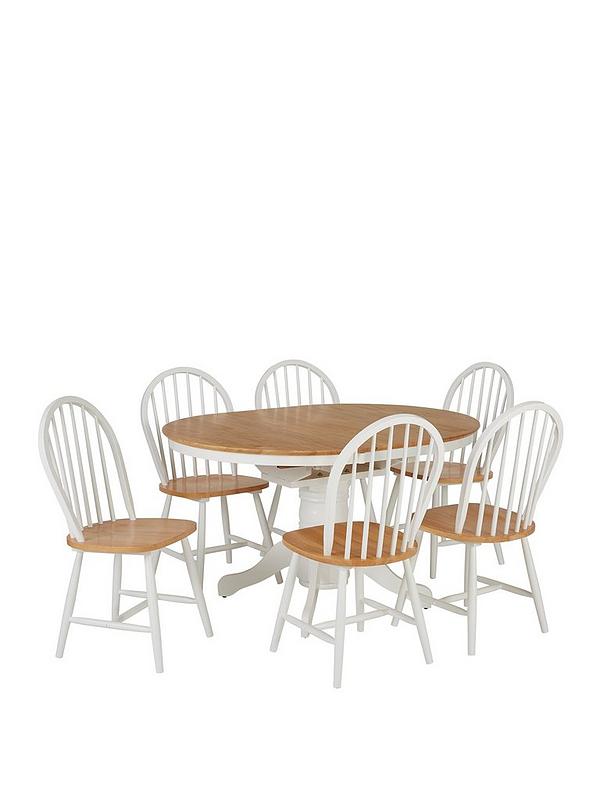 Extending Dining Table 6 Chairs, New Haven Dining Table And 6 Windsor Side Chairs Uk