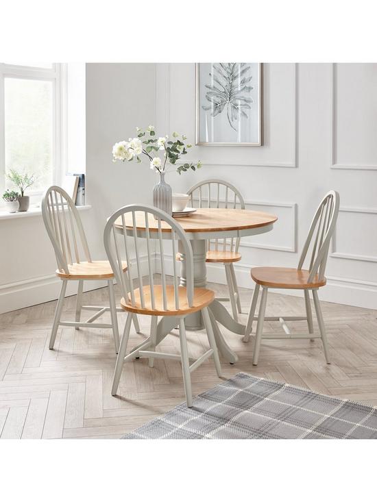 stillFront image of very-home-new-kentucky-100-cm-round-dining-table-4-chairs