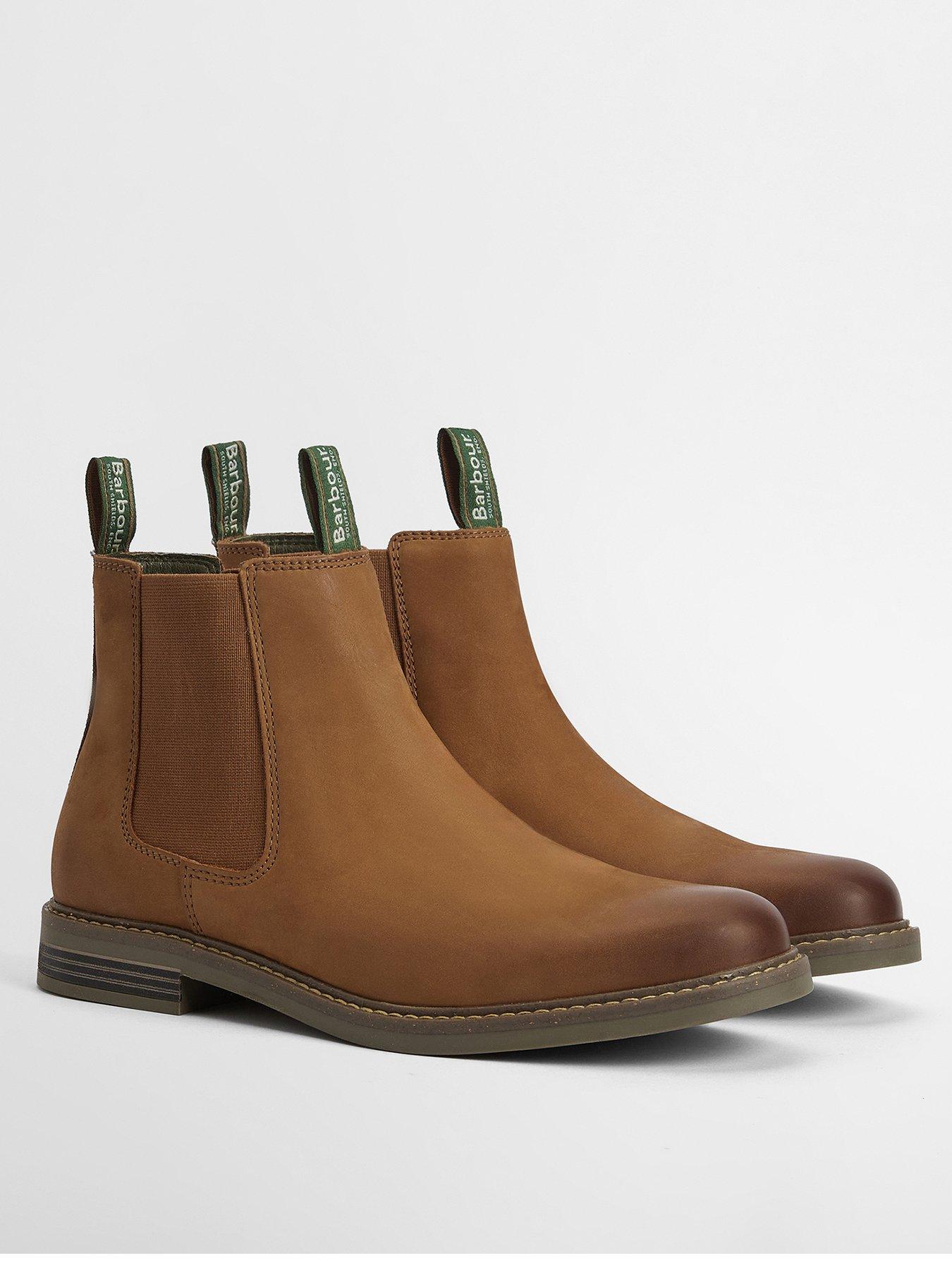 Barbour farsley chelsea boots dark tan sales
