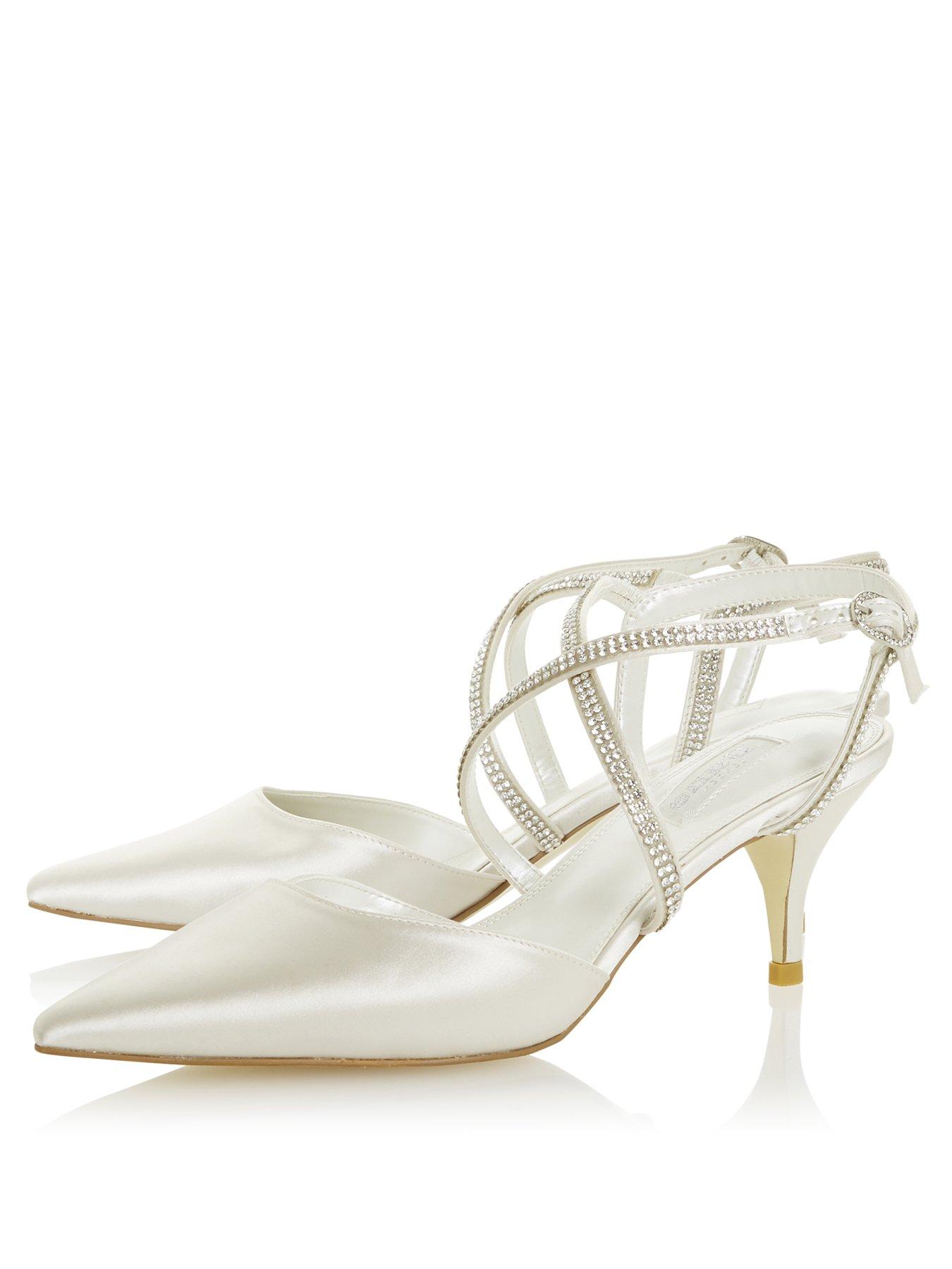 dune wedding shoes kitten heel