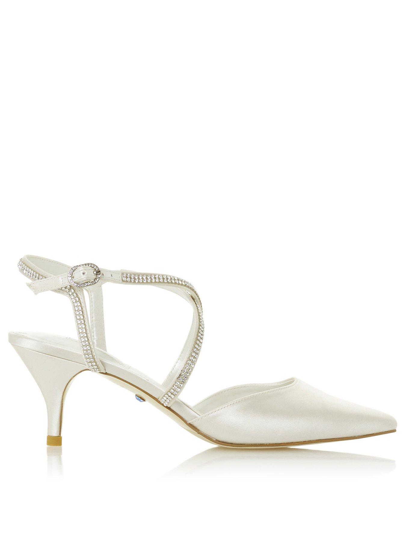 dune wedding shoes kitten heel