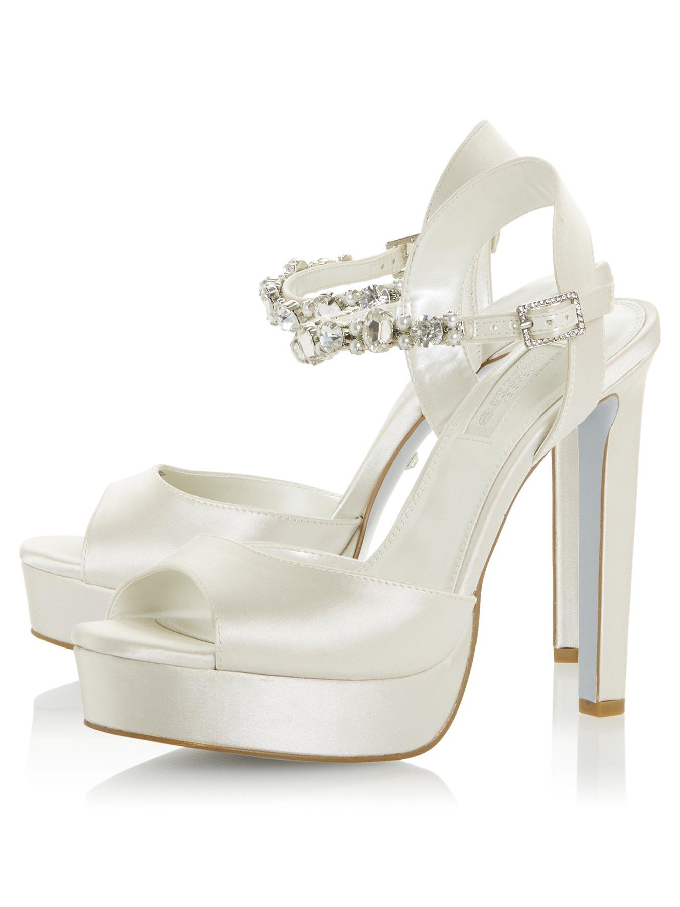 ivory heeled sandals uk