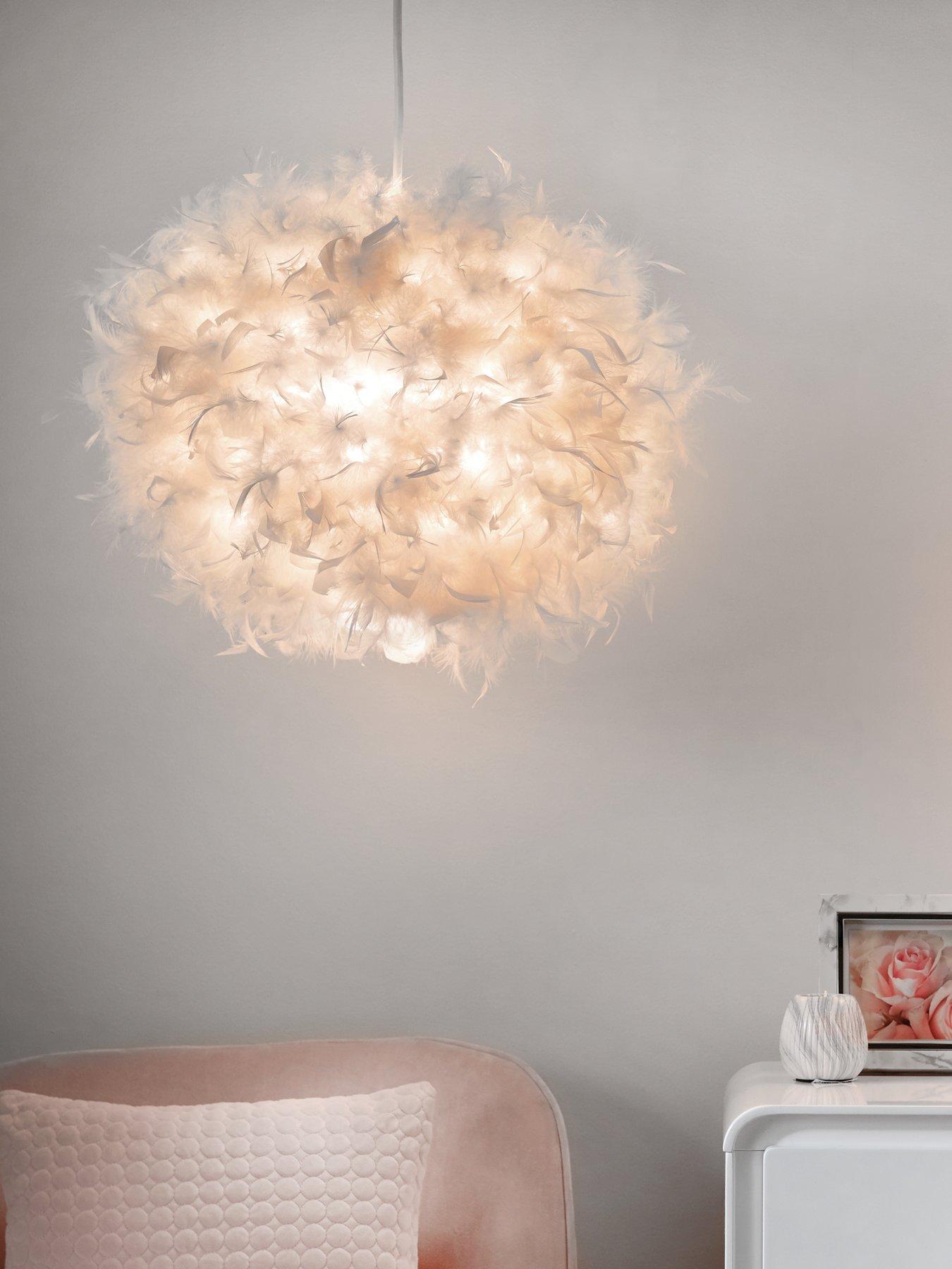 Image 1 of 3 of The Very Collection Ellie Easy Fit Pendant Lightshade - Blush