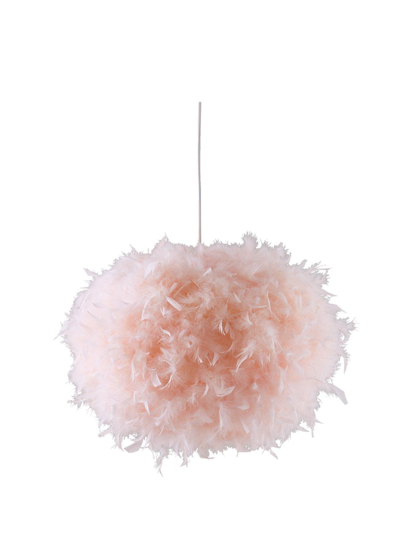 undefined Ellie Easy Fit Pendant Lightshade - Blush