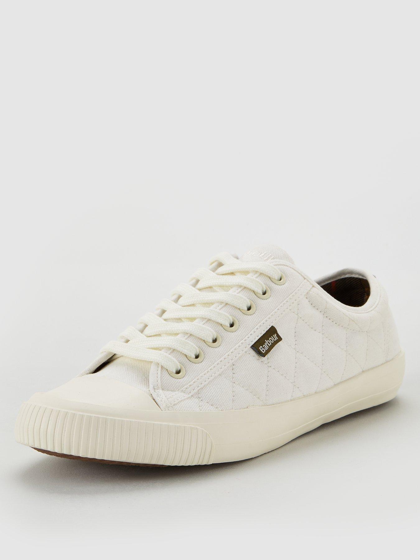 barbour white trainers